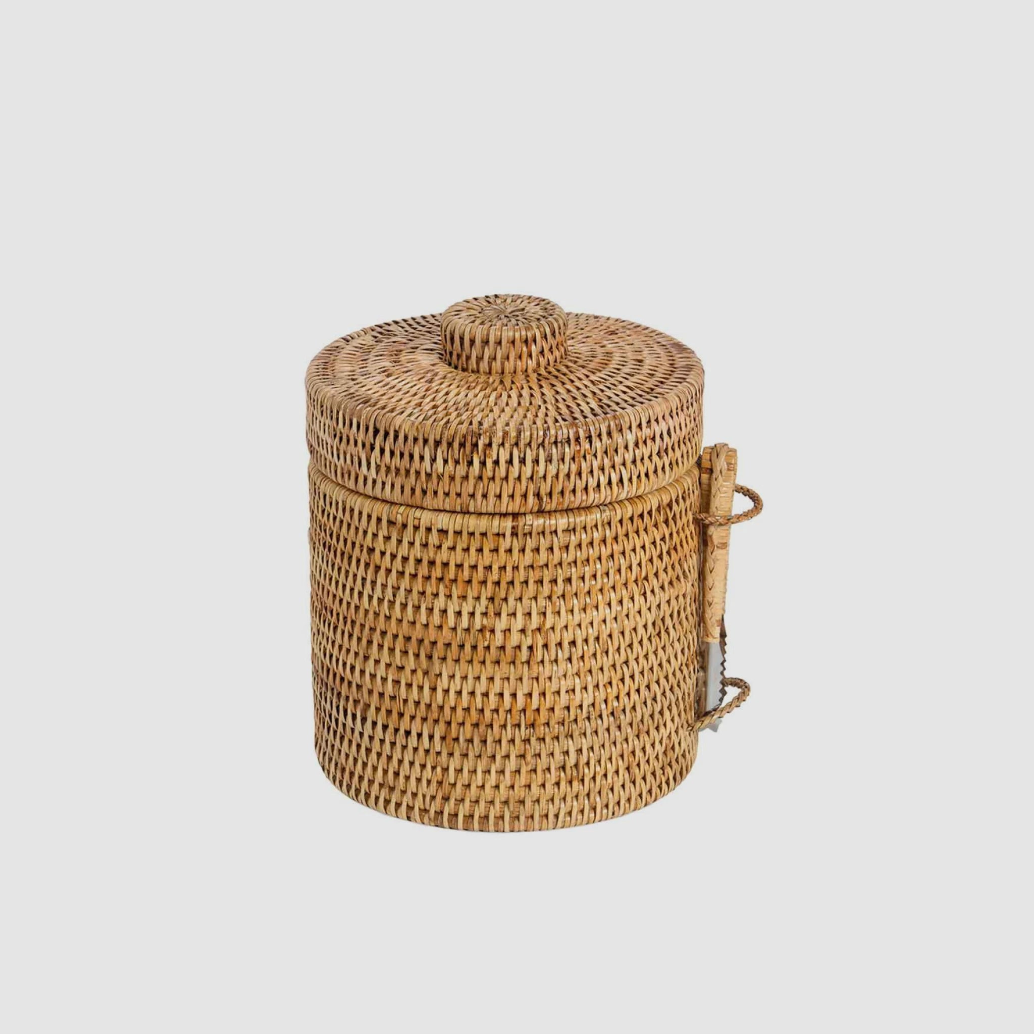 Balde para Gelo em Rattan com Pinça
