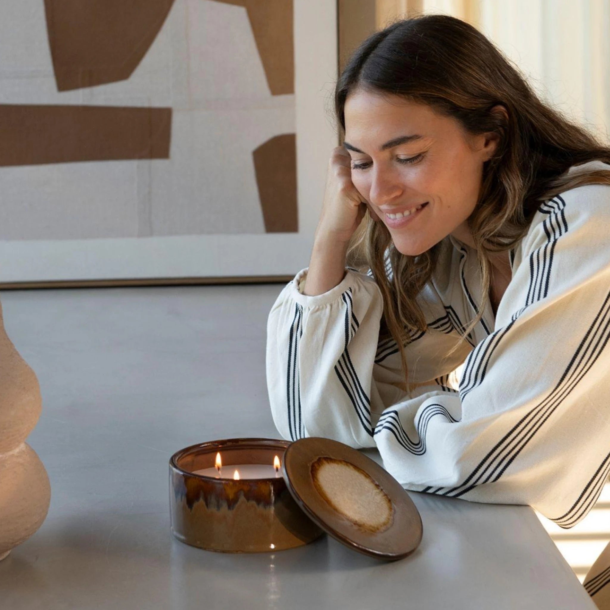 Bamako | Vela Perfumada em Cerâmica