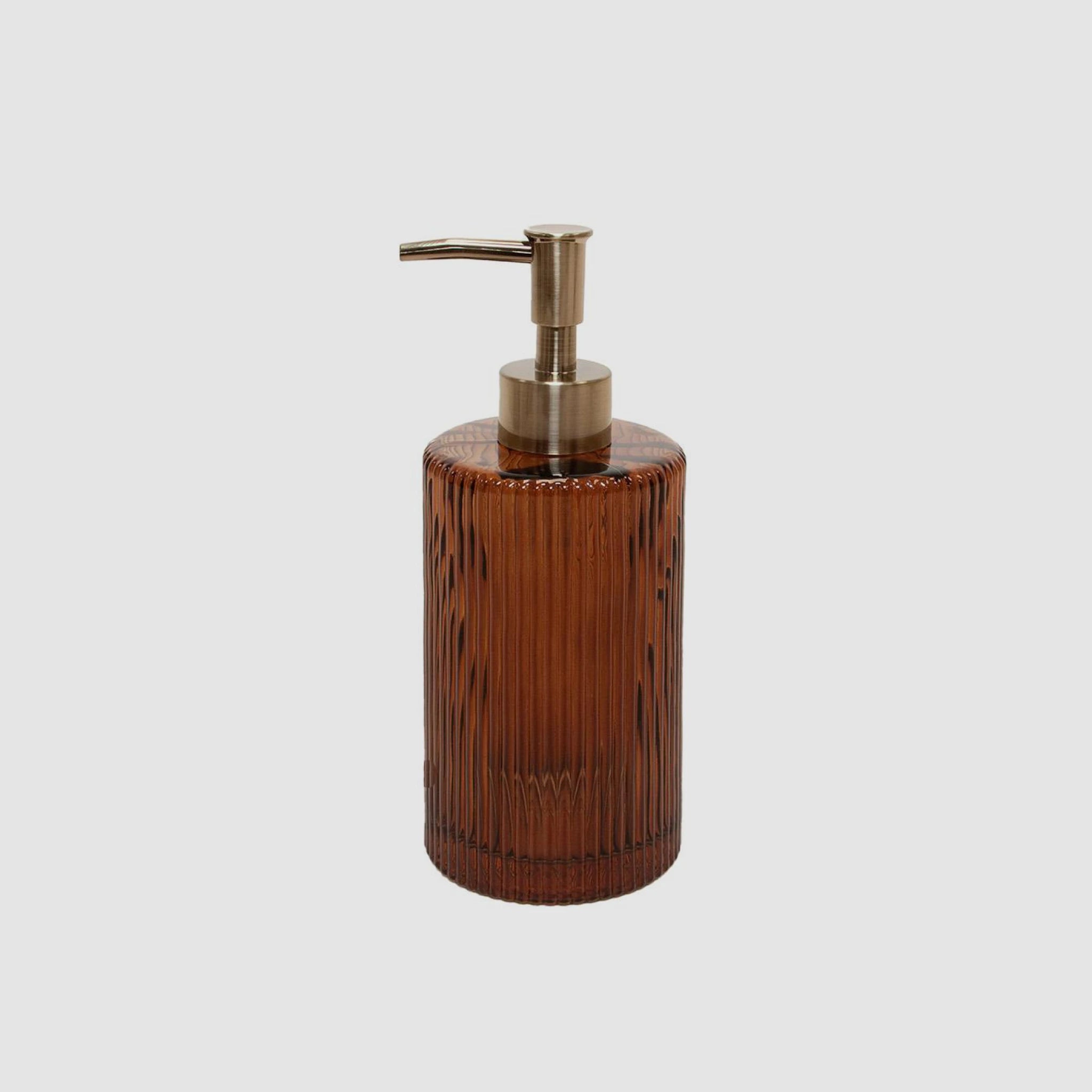 Boheme | Dispensador de Sabonete em Vidro Castanho