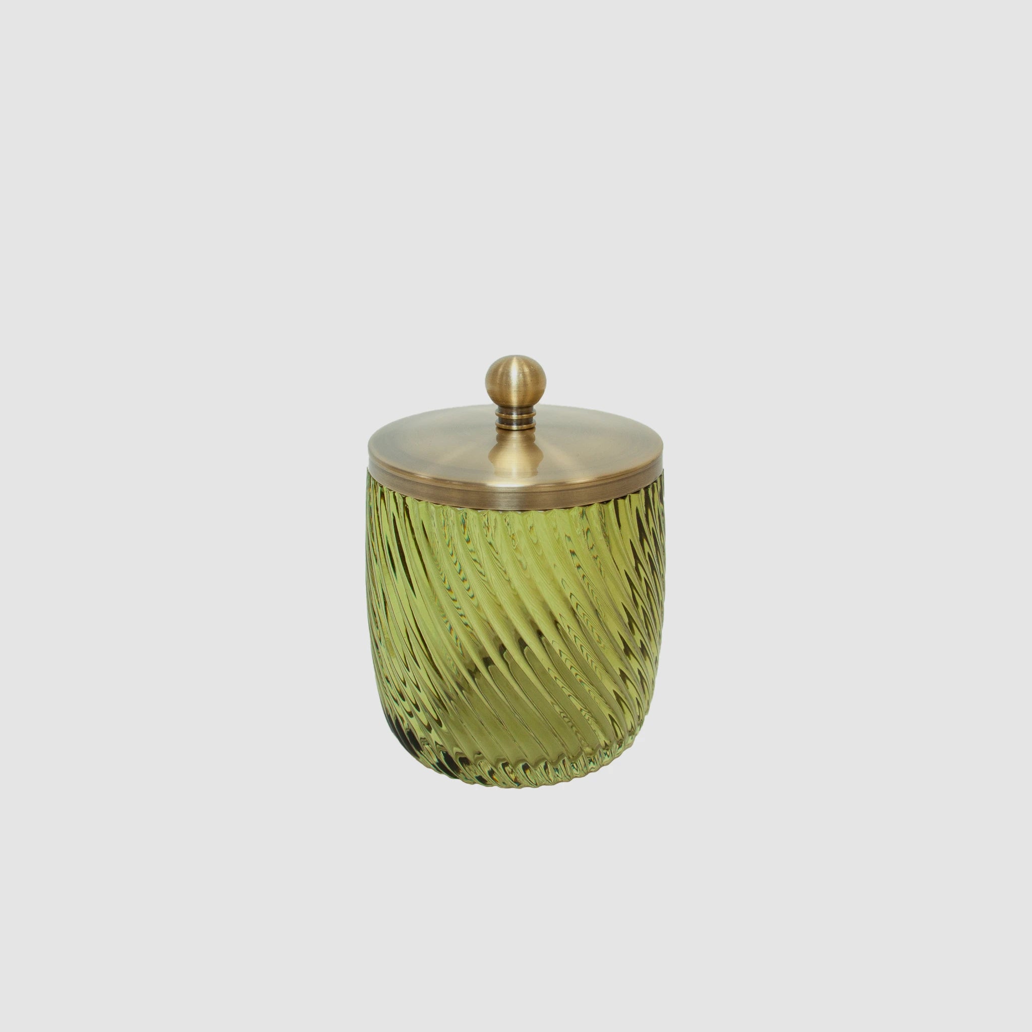 Jade | Recipiente para Algodão em Vidro Verde