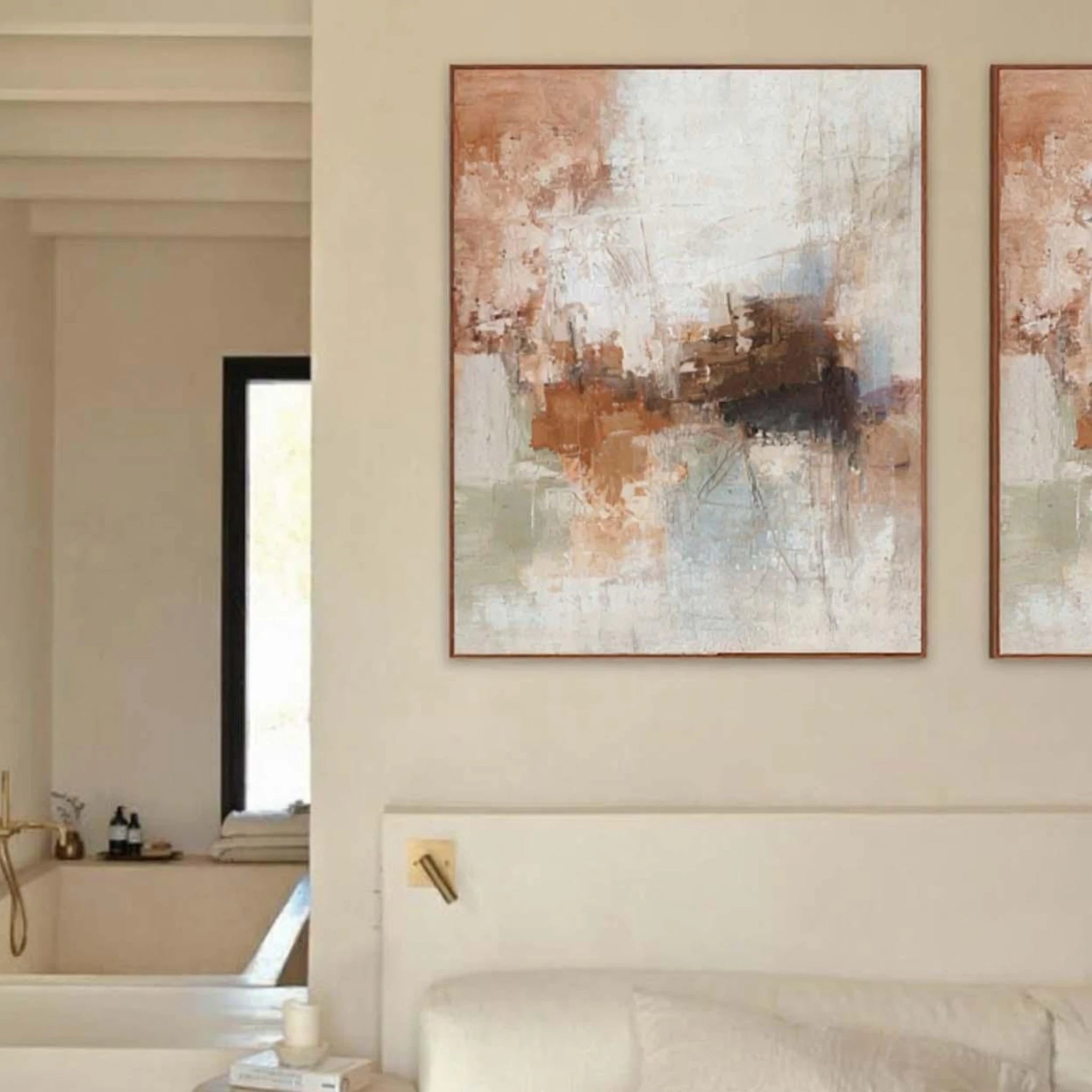 Kendari | Quadro Abstrato Pintado à Mão 80×100 cm