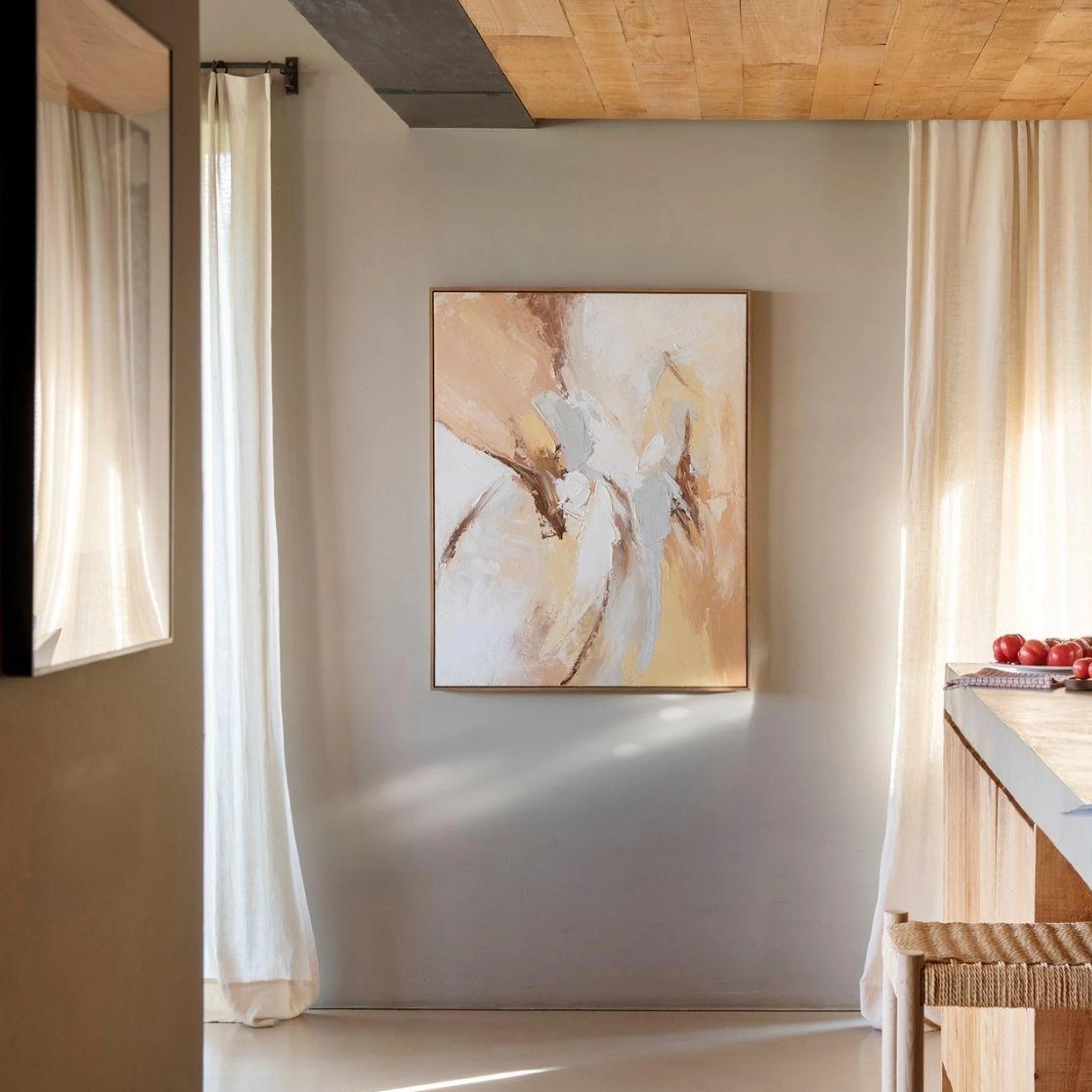 Marseille | Quadro Abstrato Pintado à Mão 80×100 cm