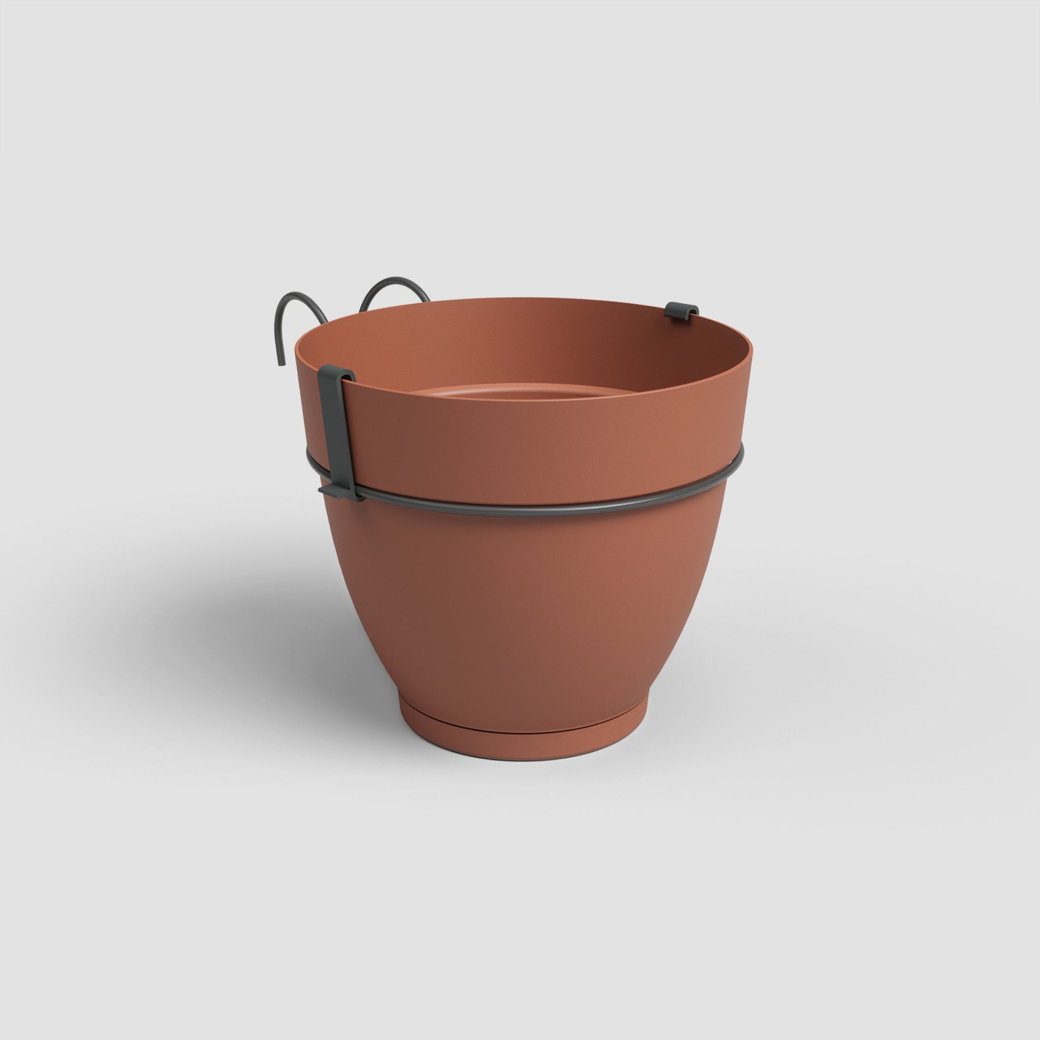 Capri Campana | Vaso de Varanda com Reserva de Água e Suporte