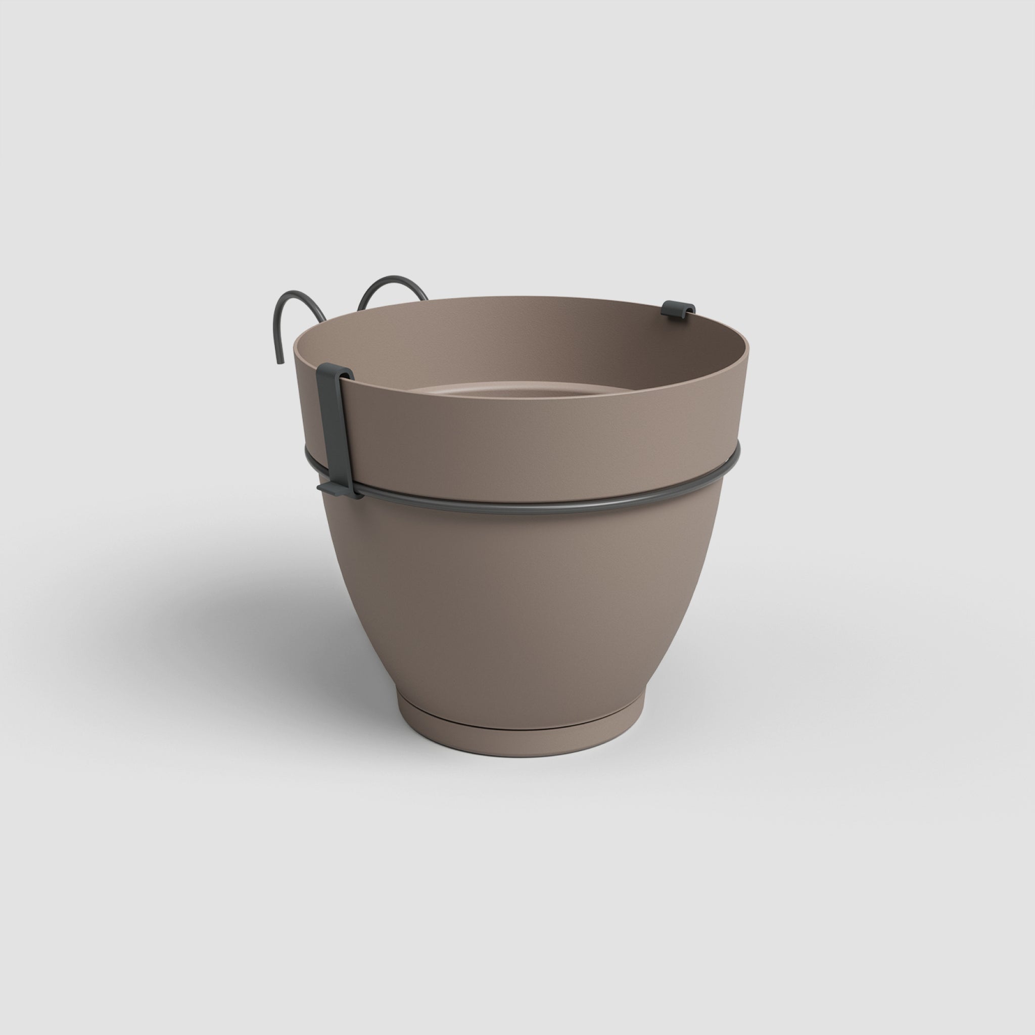 Capri Campana | Vaso de Varanda com Reserva de Água e Suporte