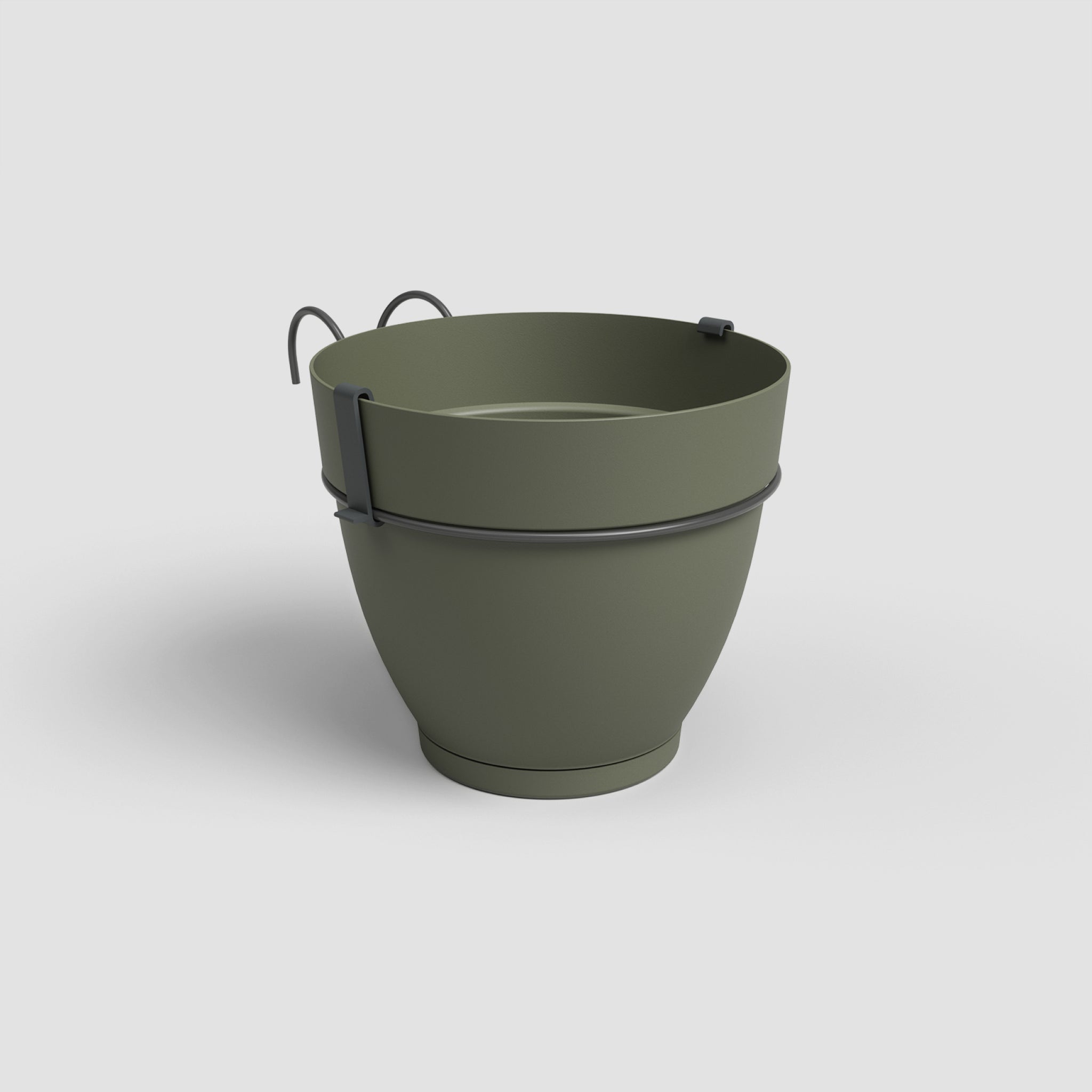 Capri Campana | Vaso de Varanda com Reserva de Água e Suporte