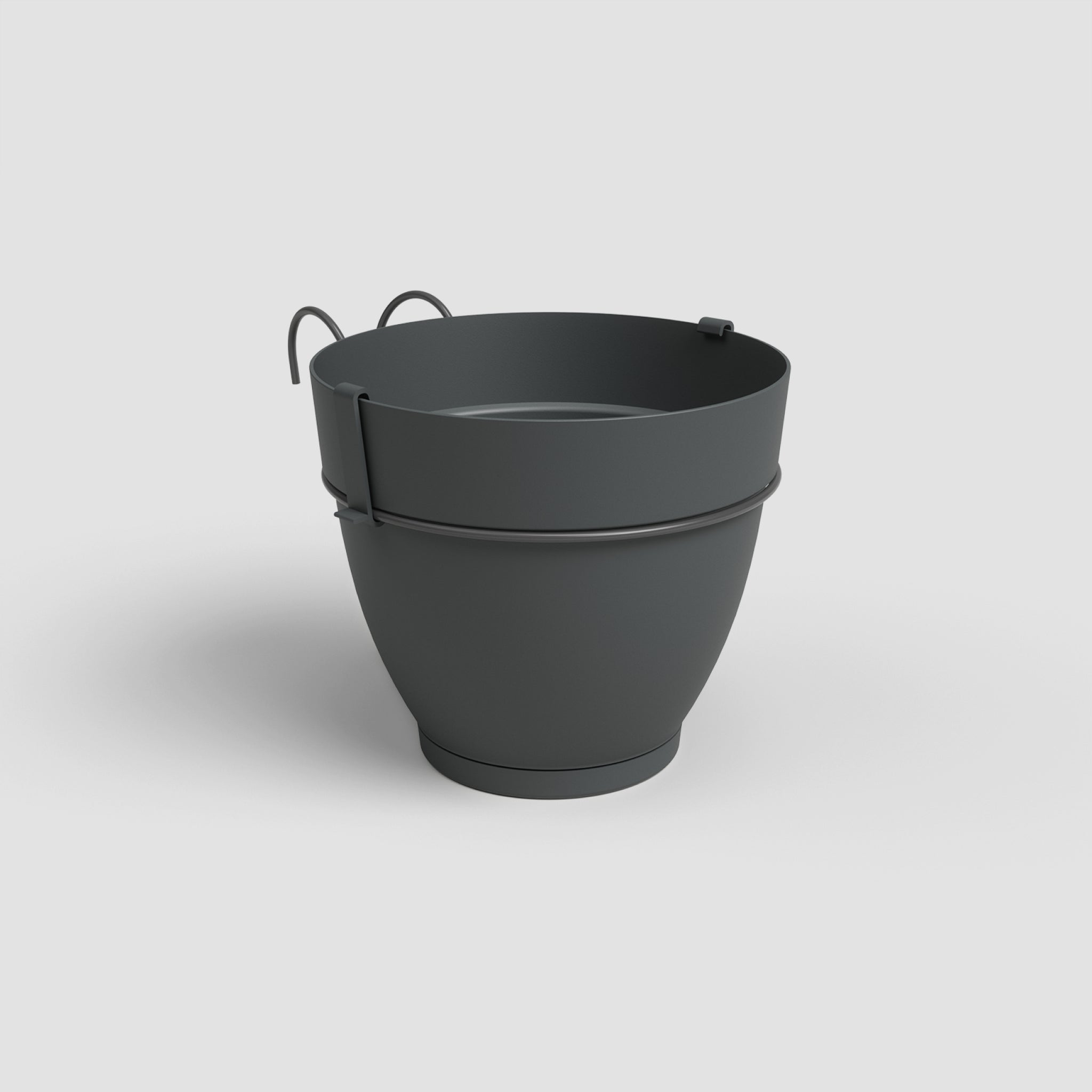 Capri Campana | Vaso de Varanda com Reserva de Água e Suporte