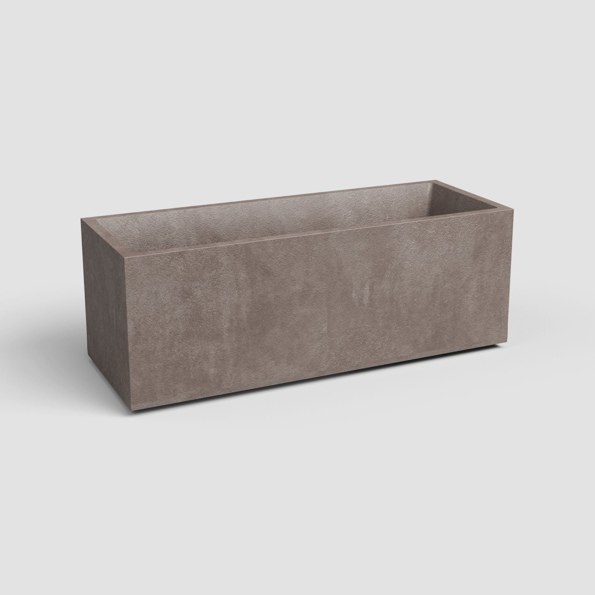 Sydney | Vaso floreira retangular em plástico resistente, 80cm