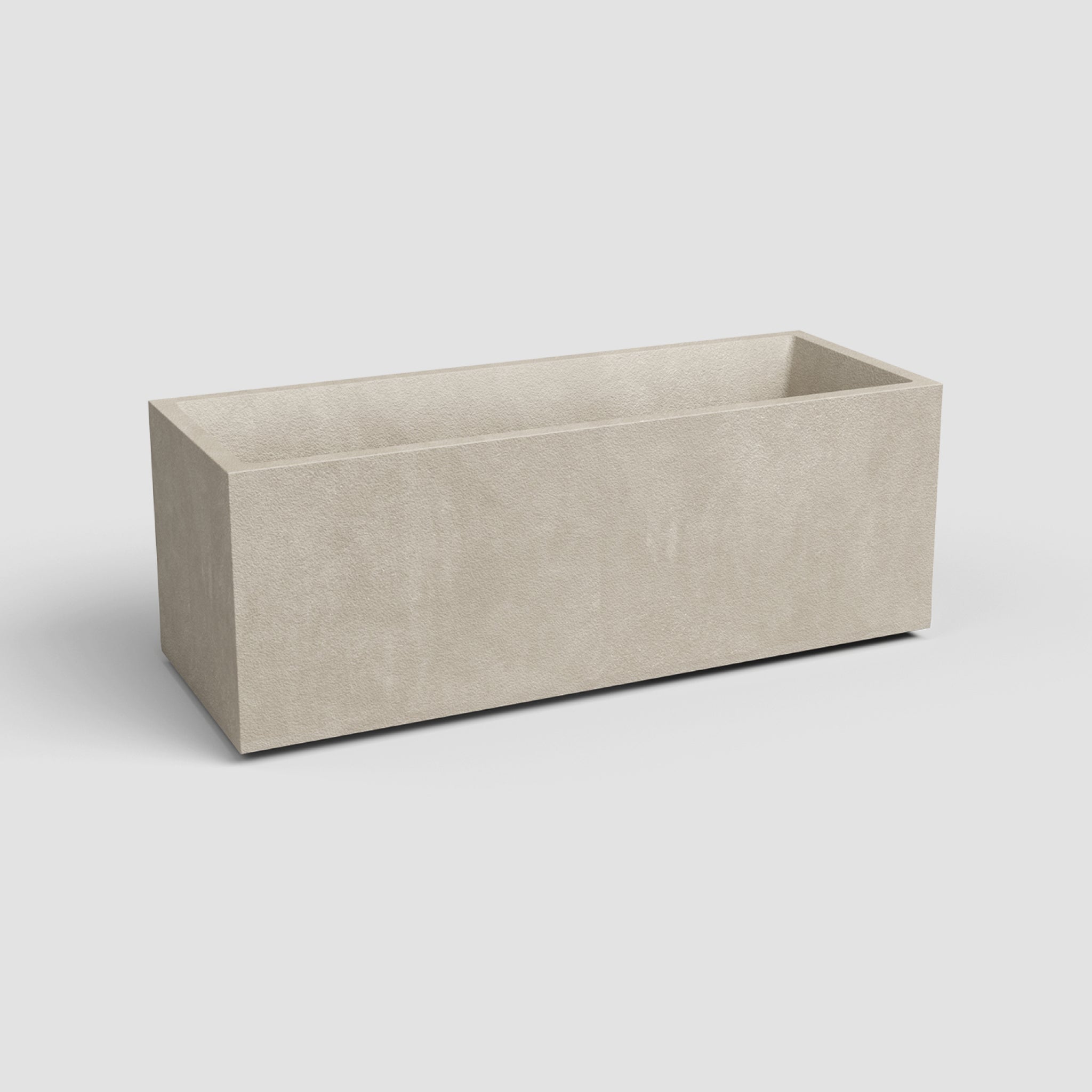 Sydney | Vaso floreira retangular em plástico resistente, 80cm