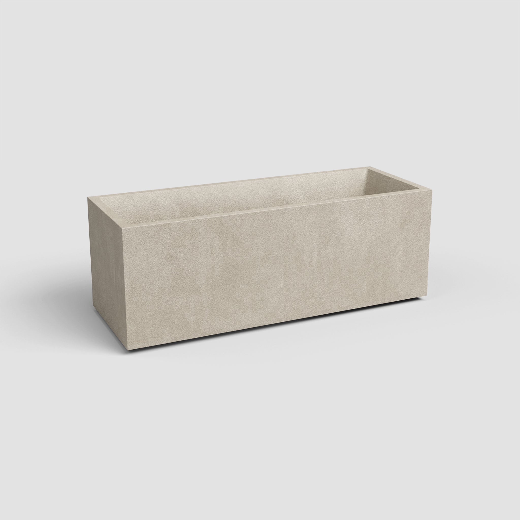 Sydney | Vaso floreira retangular em plástico resistente, 100cm