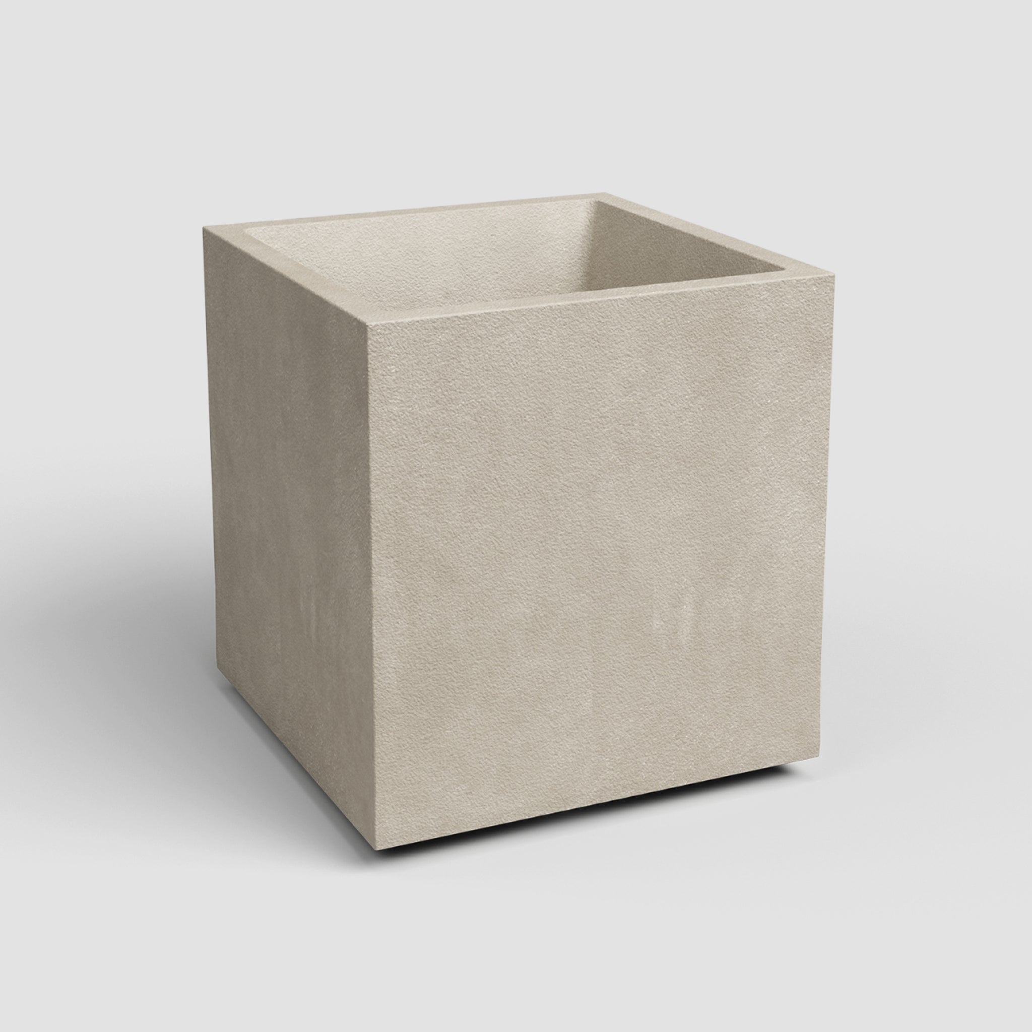Sydney | Vaso quadrado em plástico resistente, 40 cm