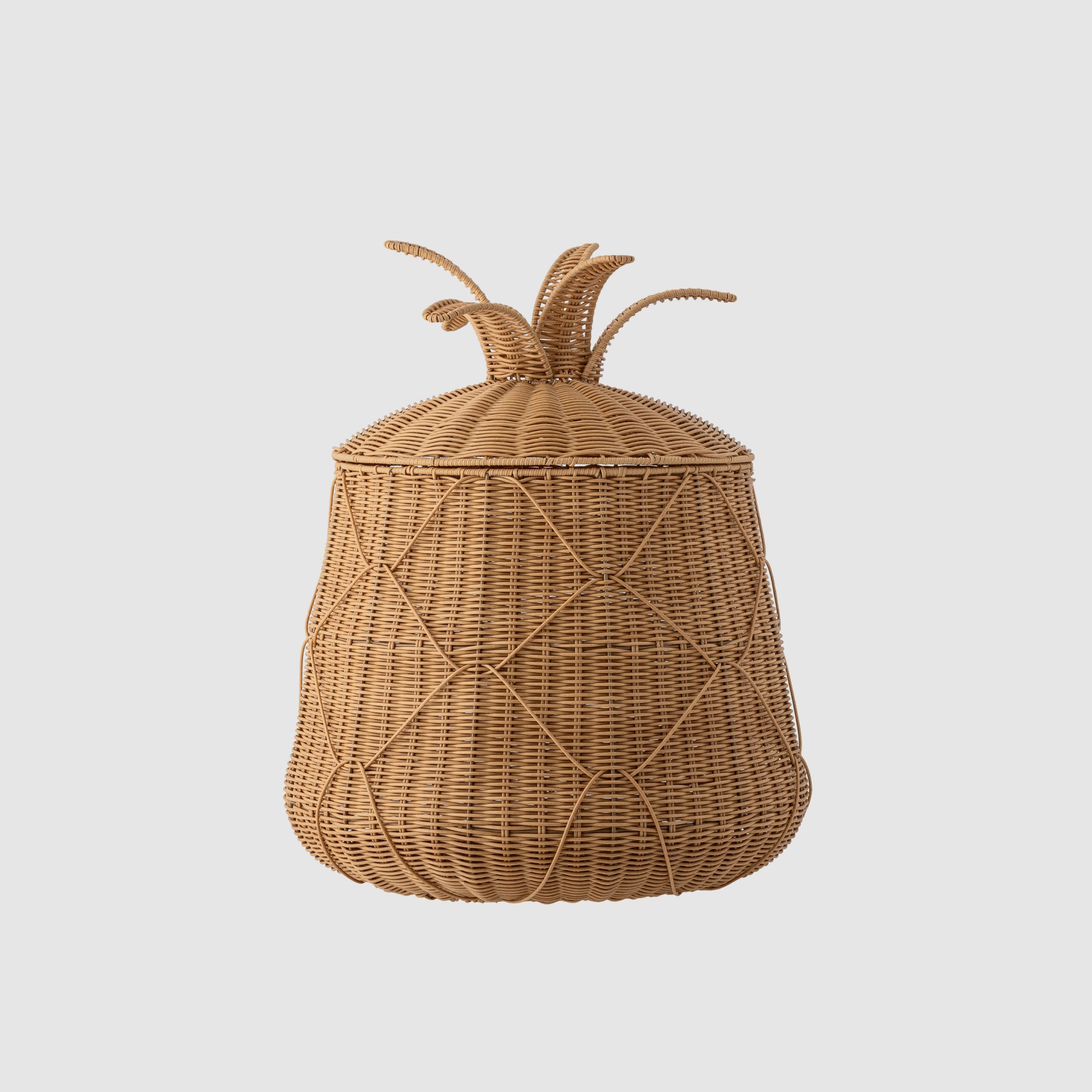 Anann | Cesto com Tampa em Polyrattan