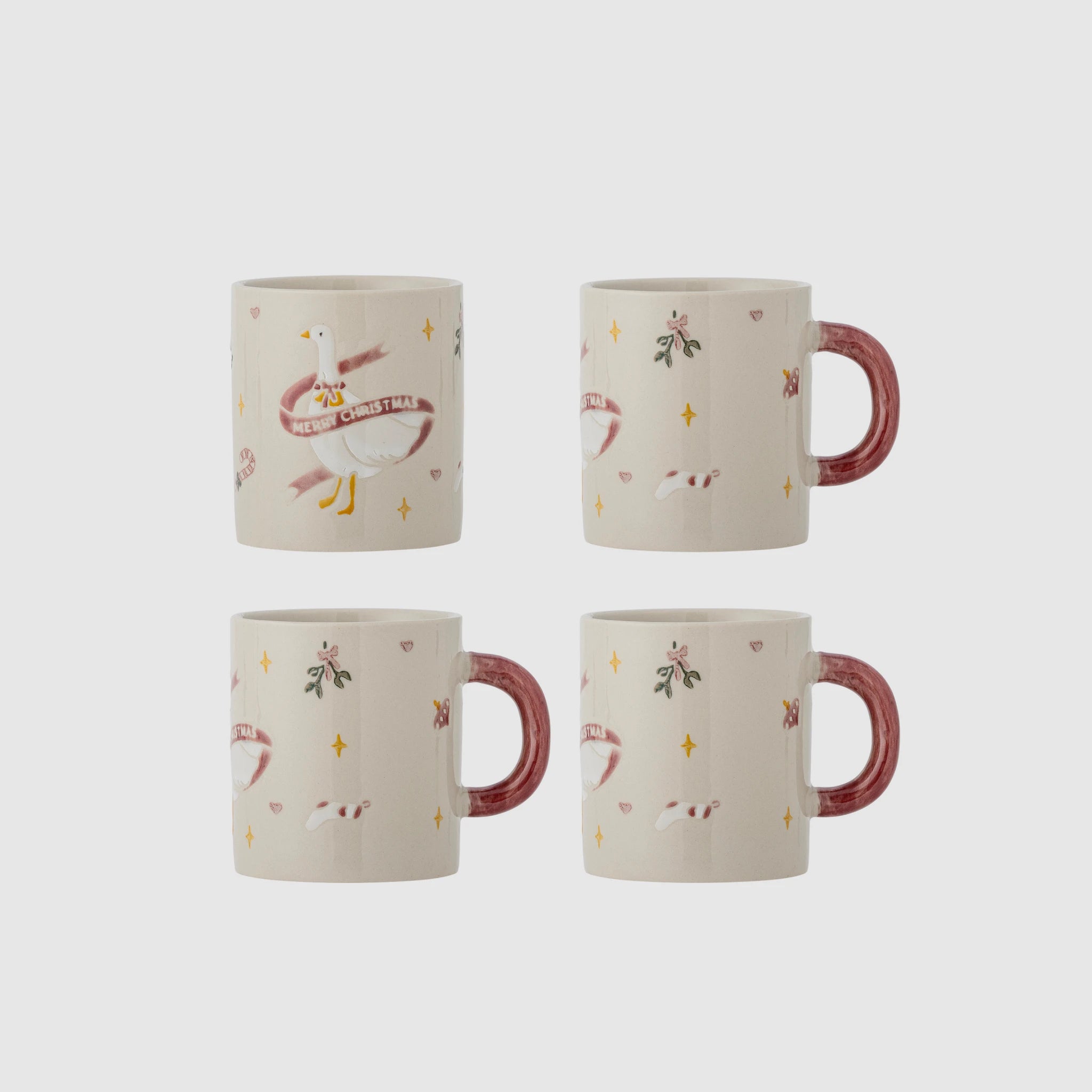 Mary | Conjunto de 4 Canecas em Grés