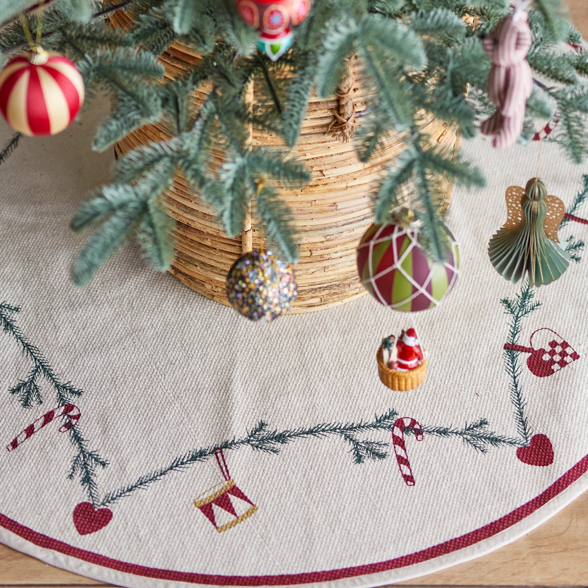 Yule | Tapete para Árvore de Natal em Algodão