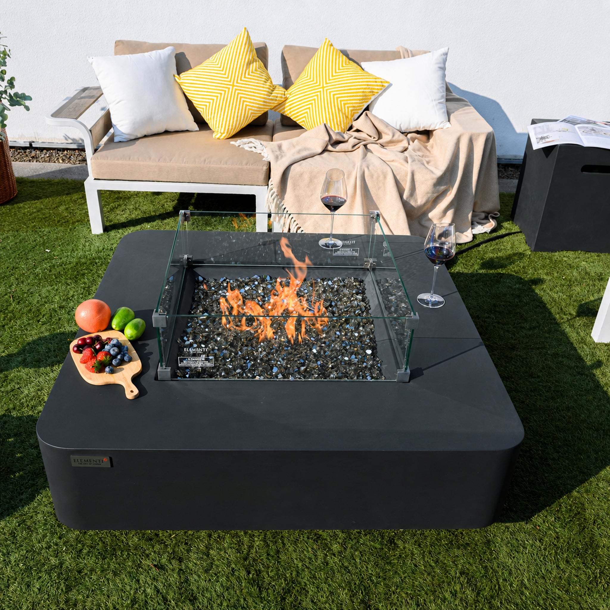 Bergamo | Mesa com Lareira para Jardim a Gás