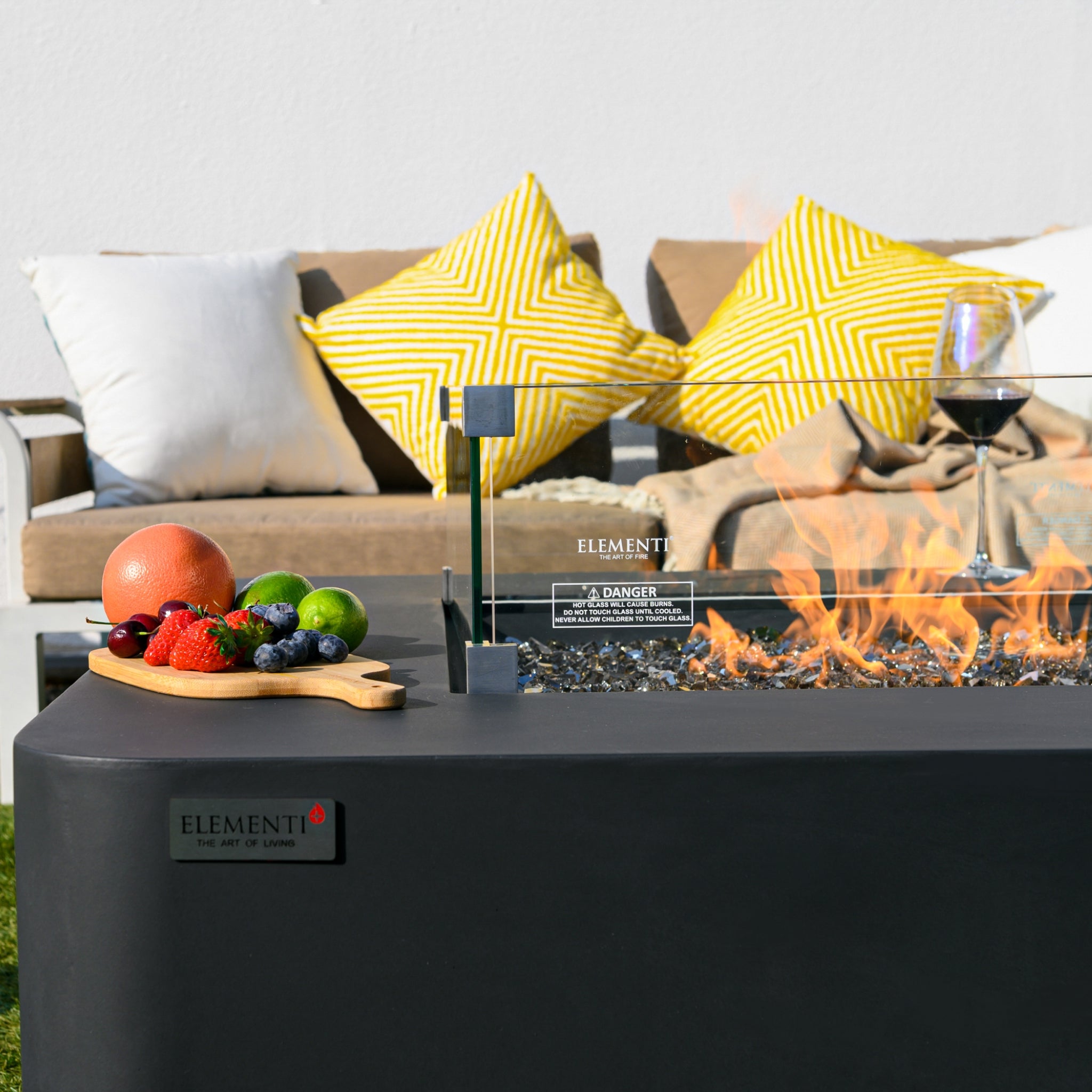 Bergamo | Mesa com Lareira para Jardim a Gás