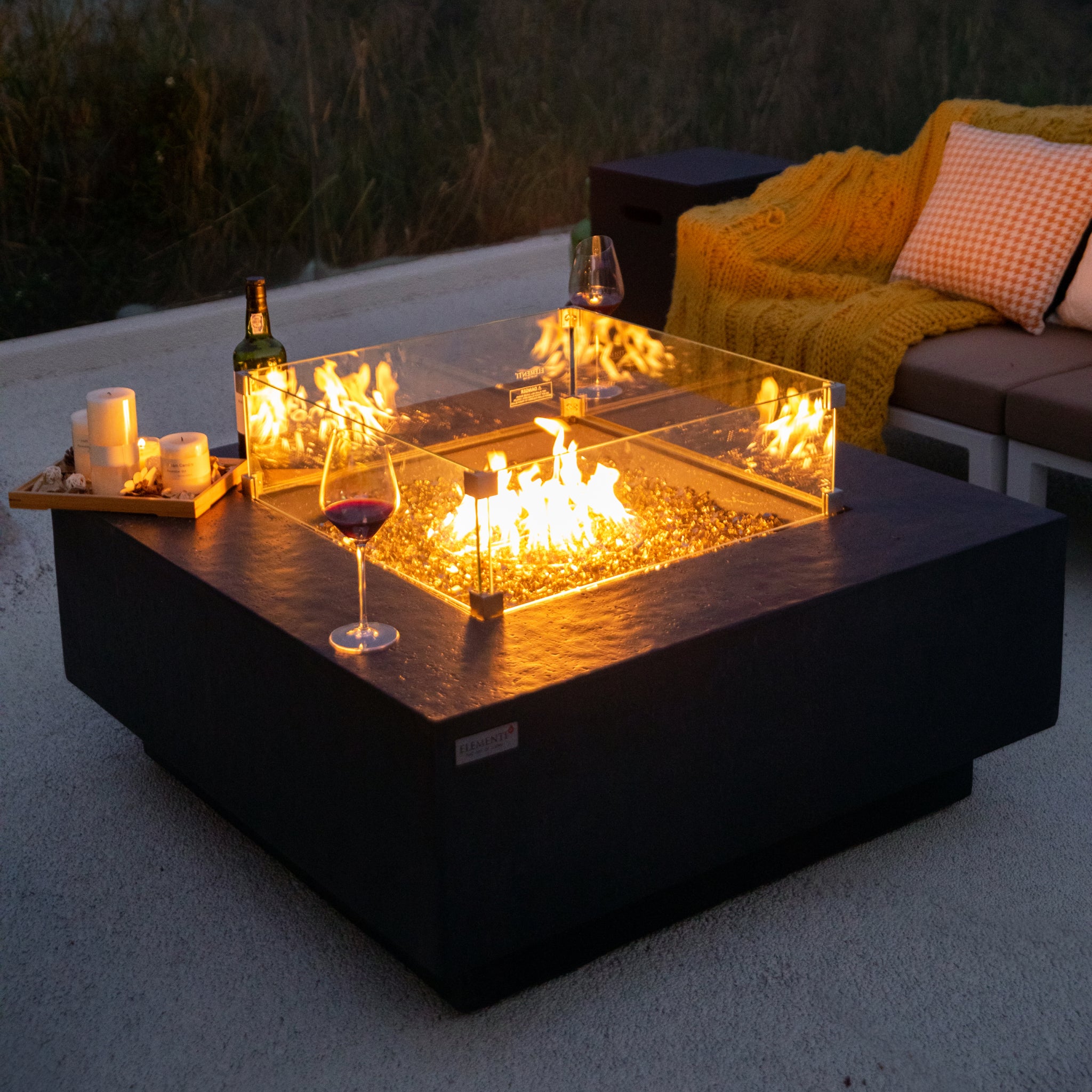 Bergen | Gas Fire Pit Table for Outdoors