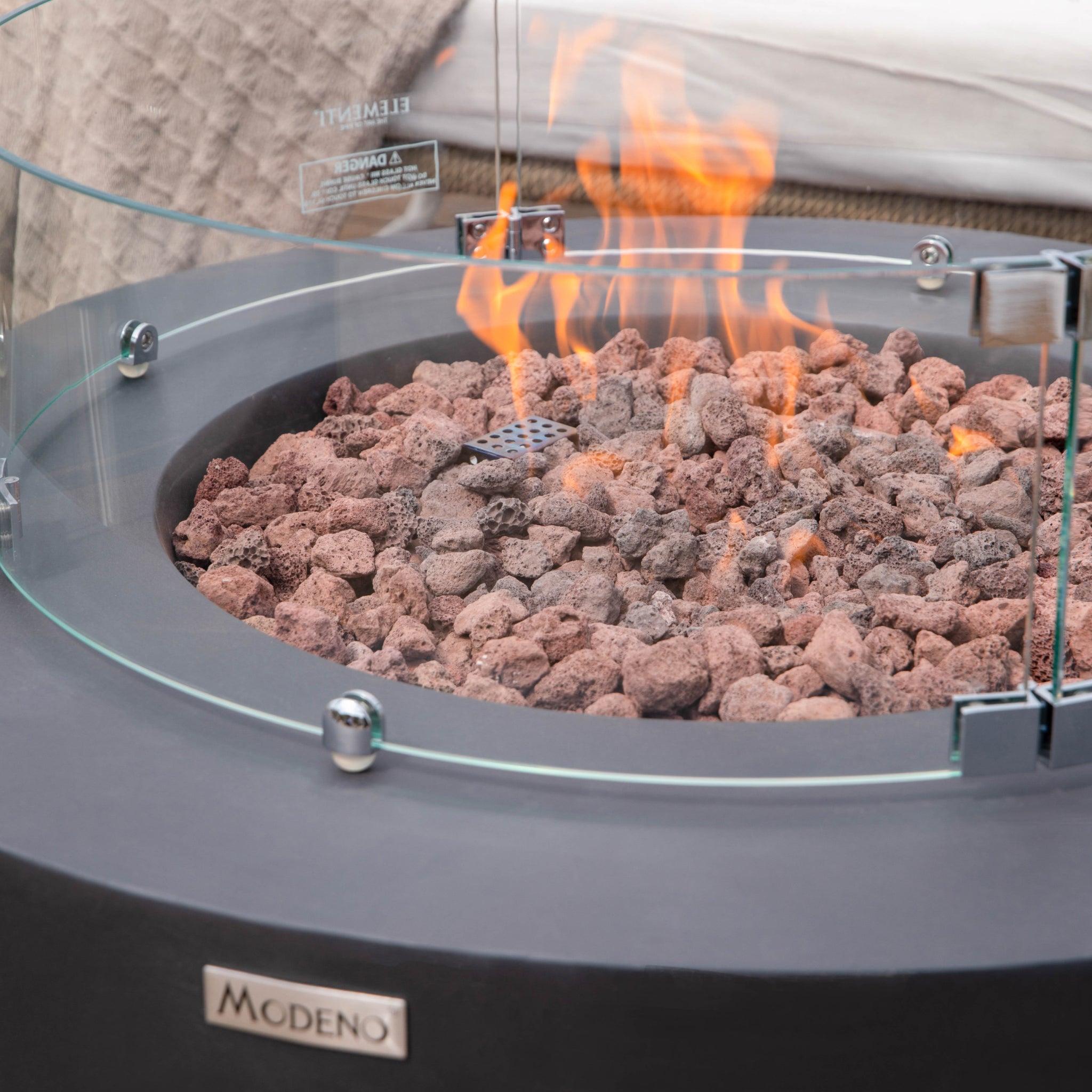 Venice | Round Fire Pit Table for Outdoor Patios