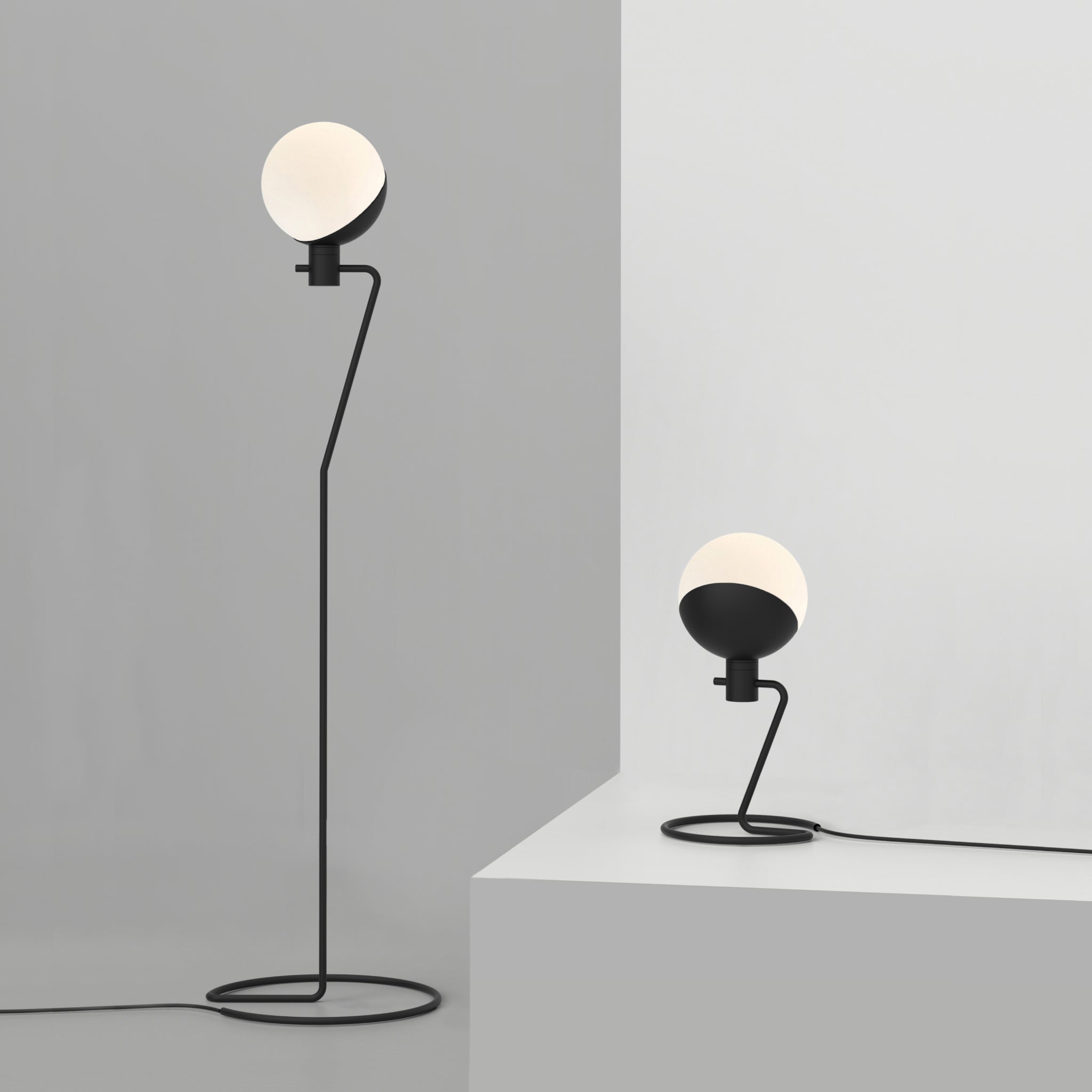 Baluna | Candeeiro de mesa com estrutura de aço