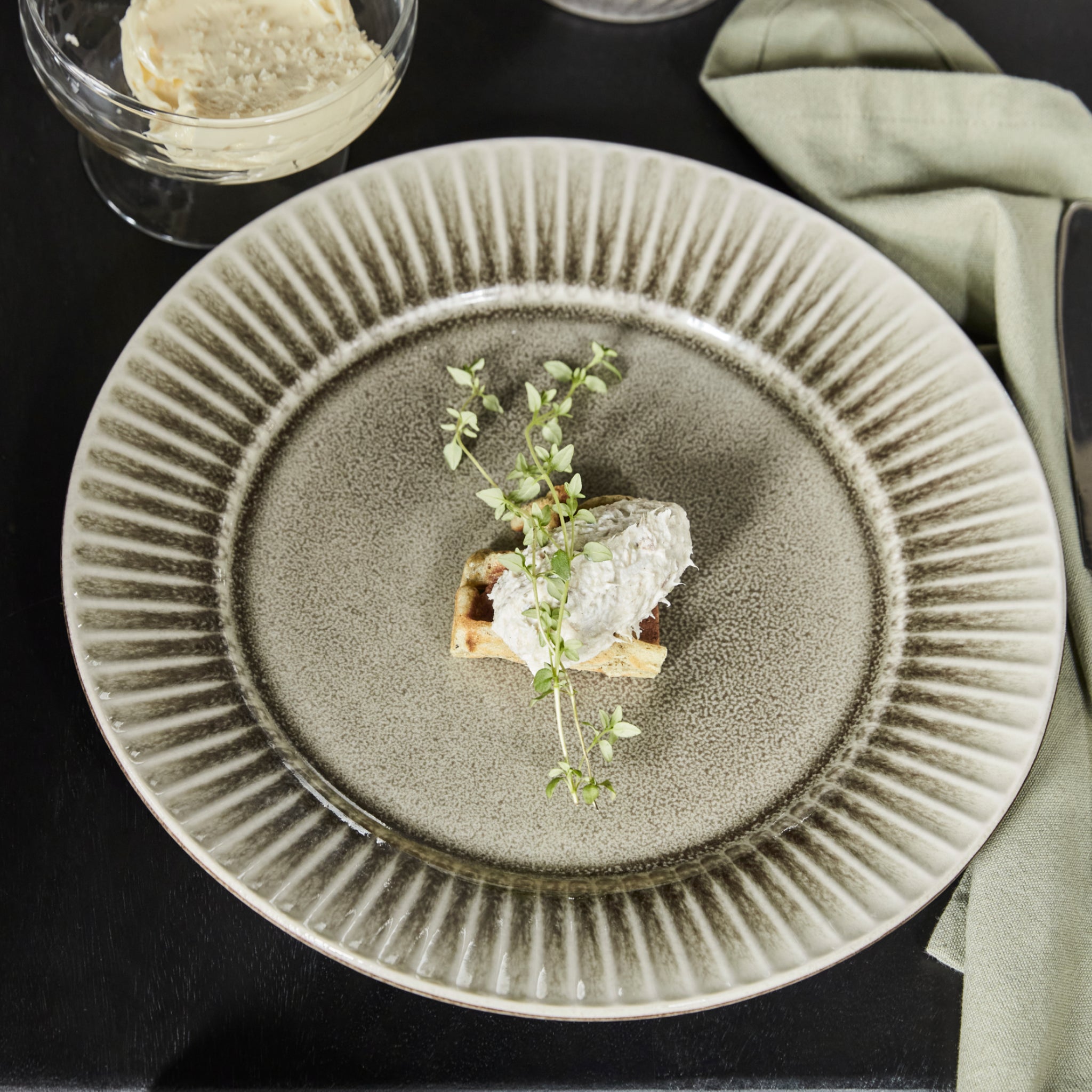 Prato de Jantar Pleat, conjunto de 2