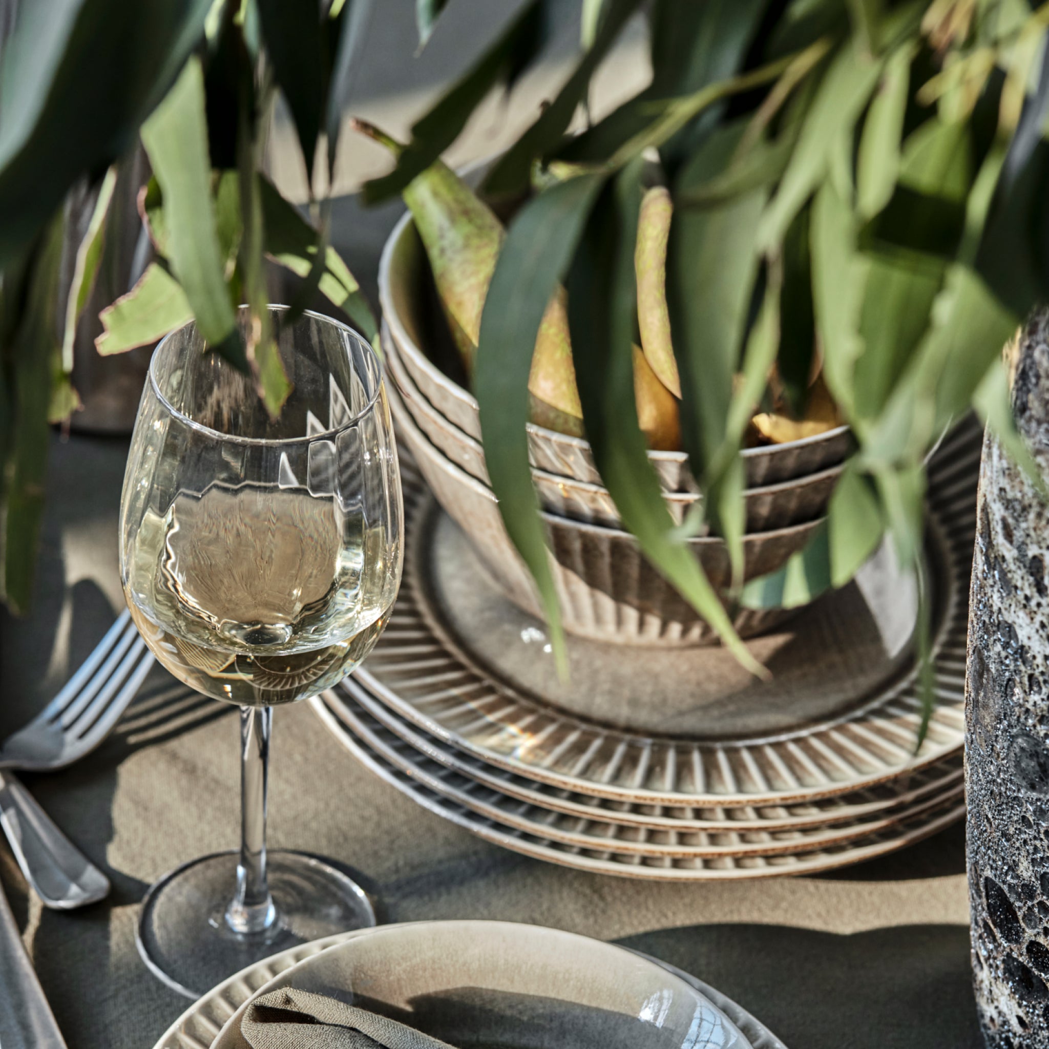 Pleat Dessert Plate, set of 2