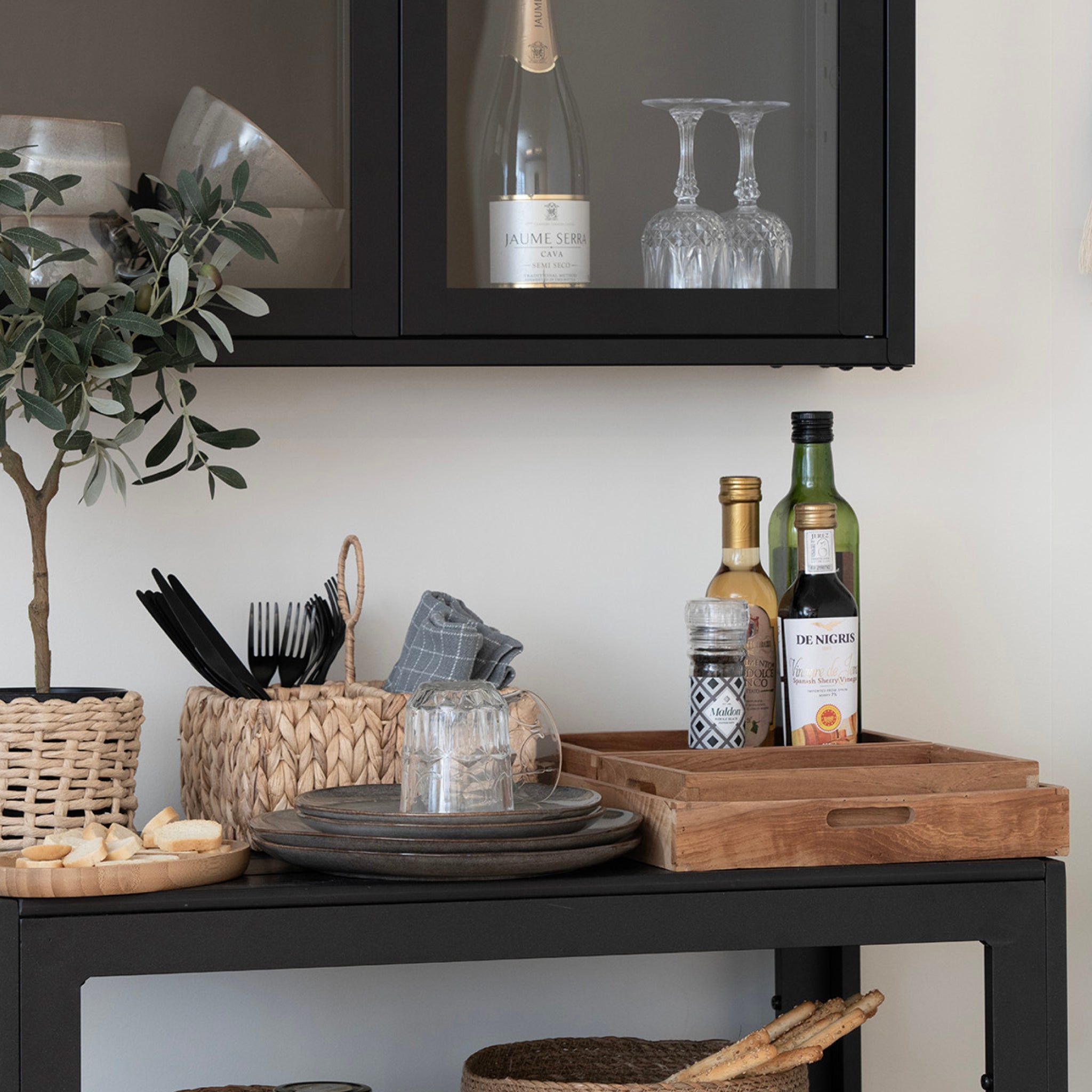 Faro | Conjunto de 3 Tabuleiros Decorativos em Madeira de Teca