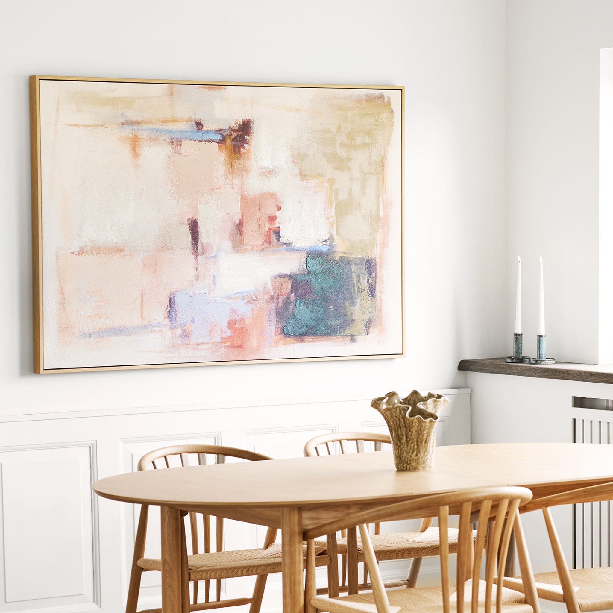 Inez | Quadro em Tela com Detalhes Pintados à Mão