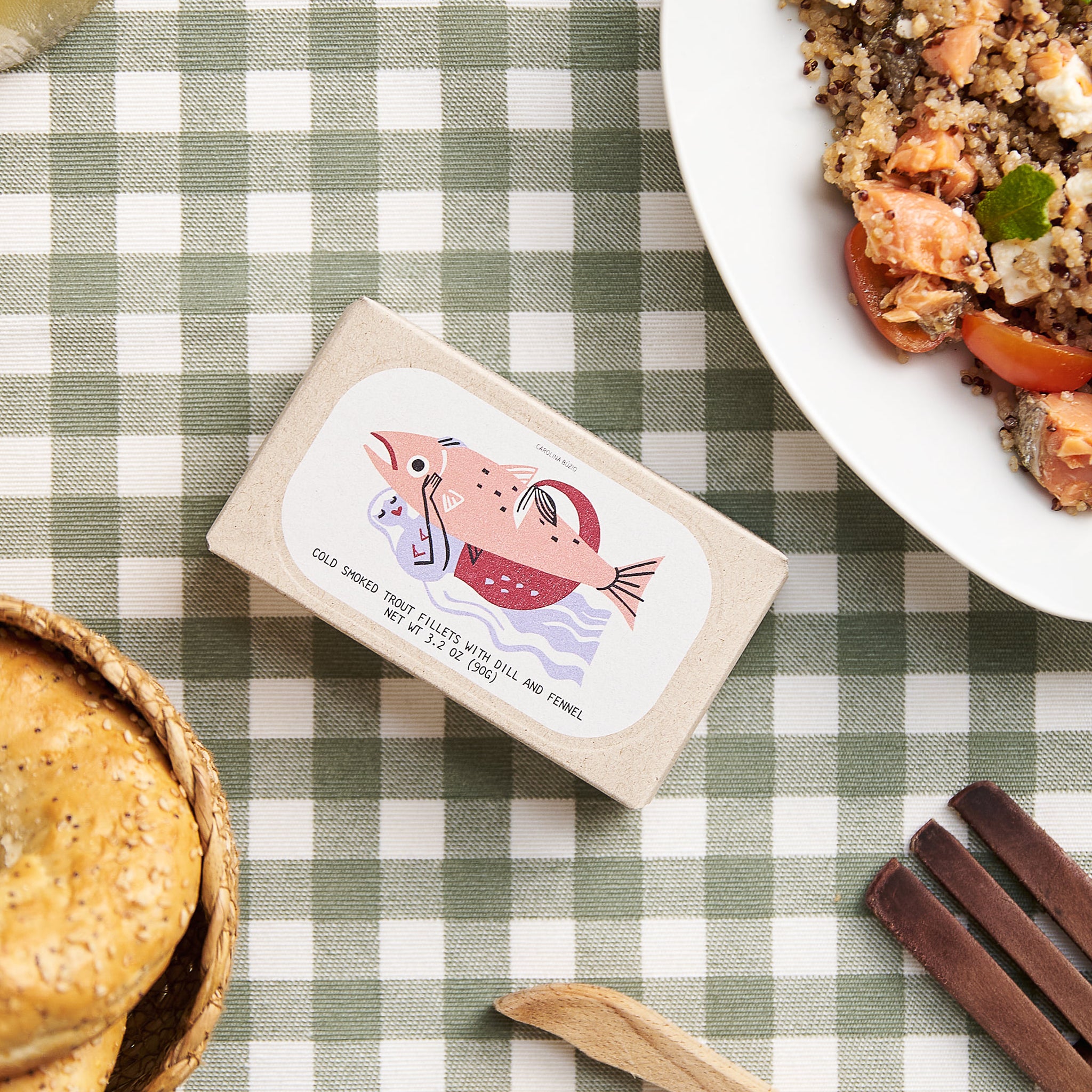 Filetes de Truta Fumadas a Frio com Endro e Funcho
