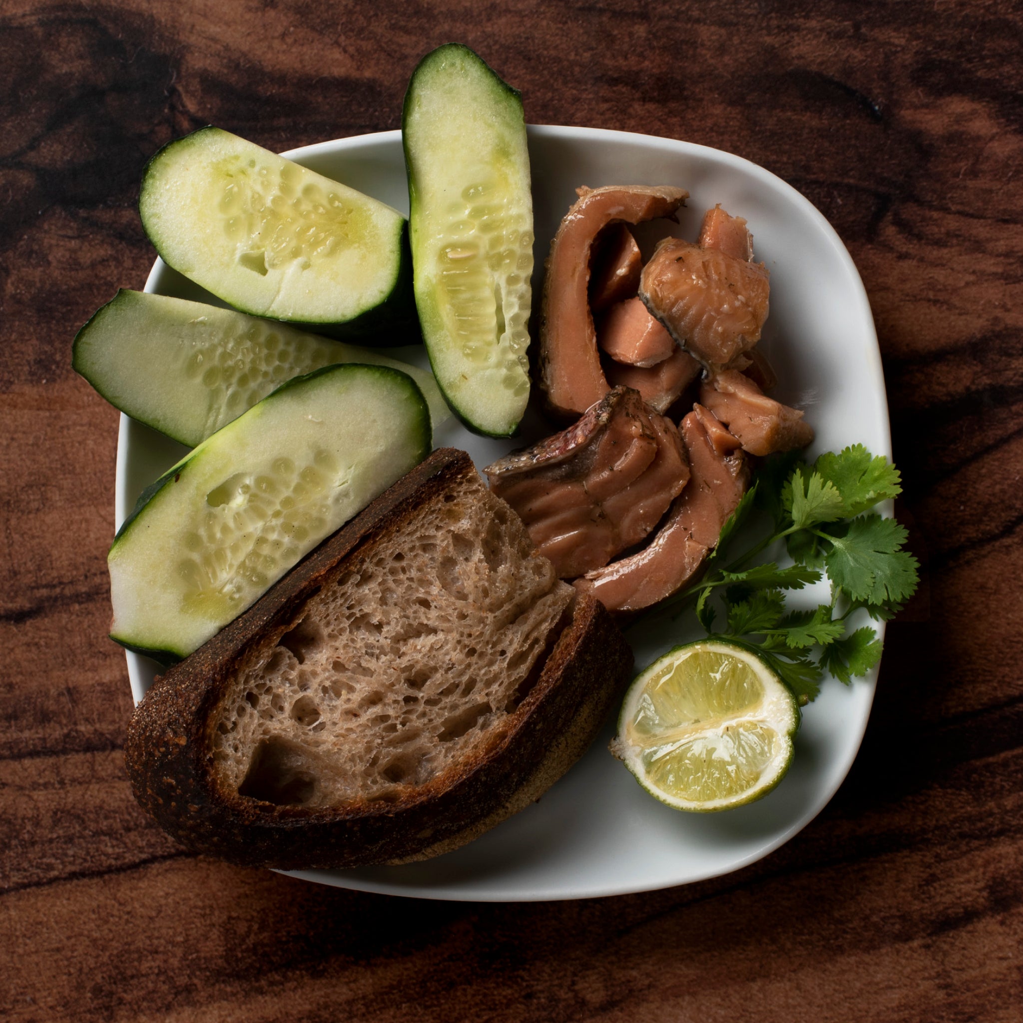 Filetes de Truta Fumadas a Frio com Endro e Funcho