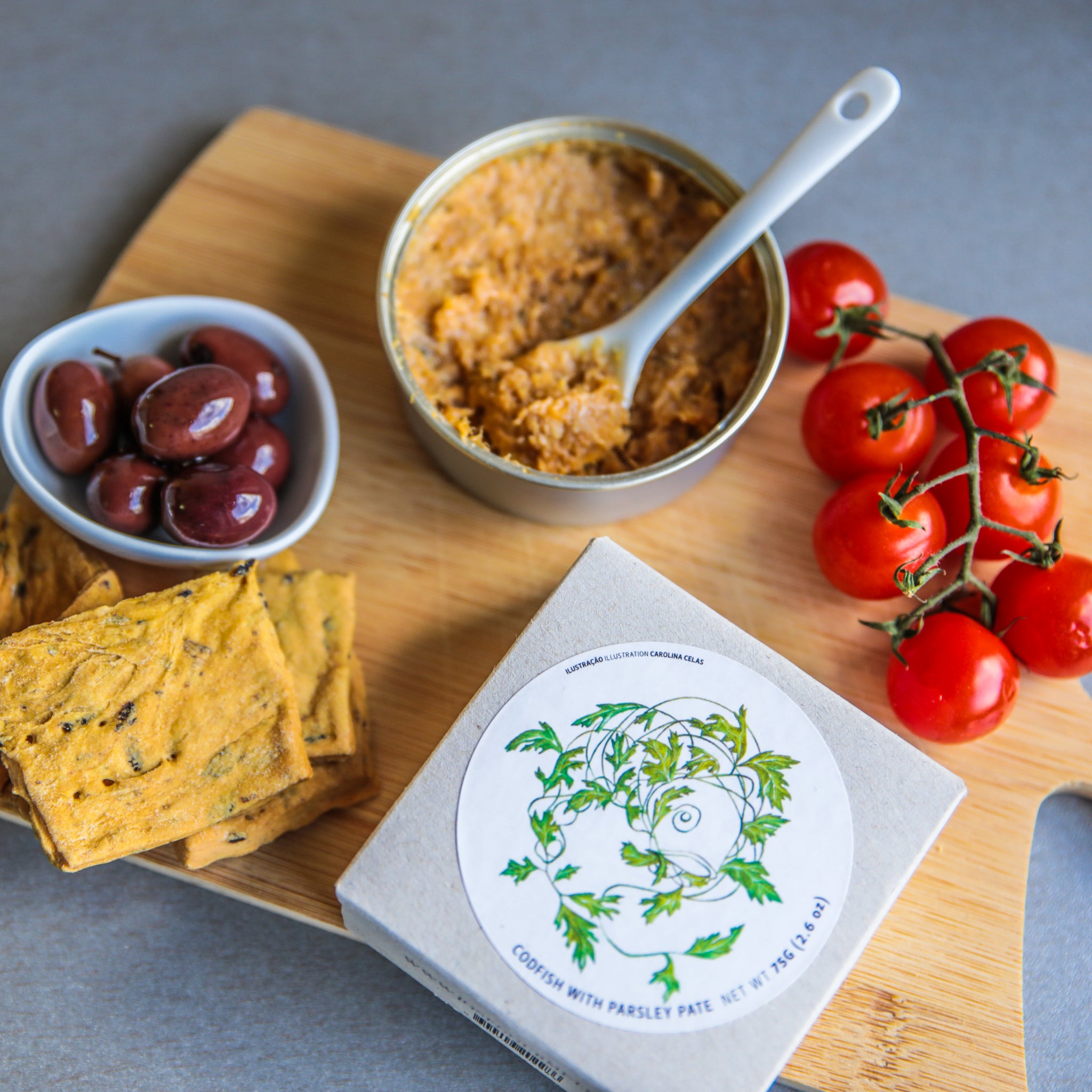 Paté de Bacalhau com Salsa