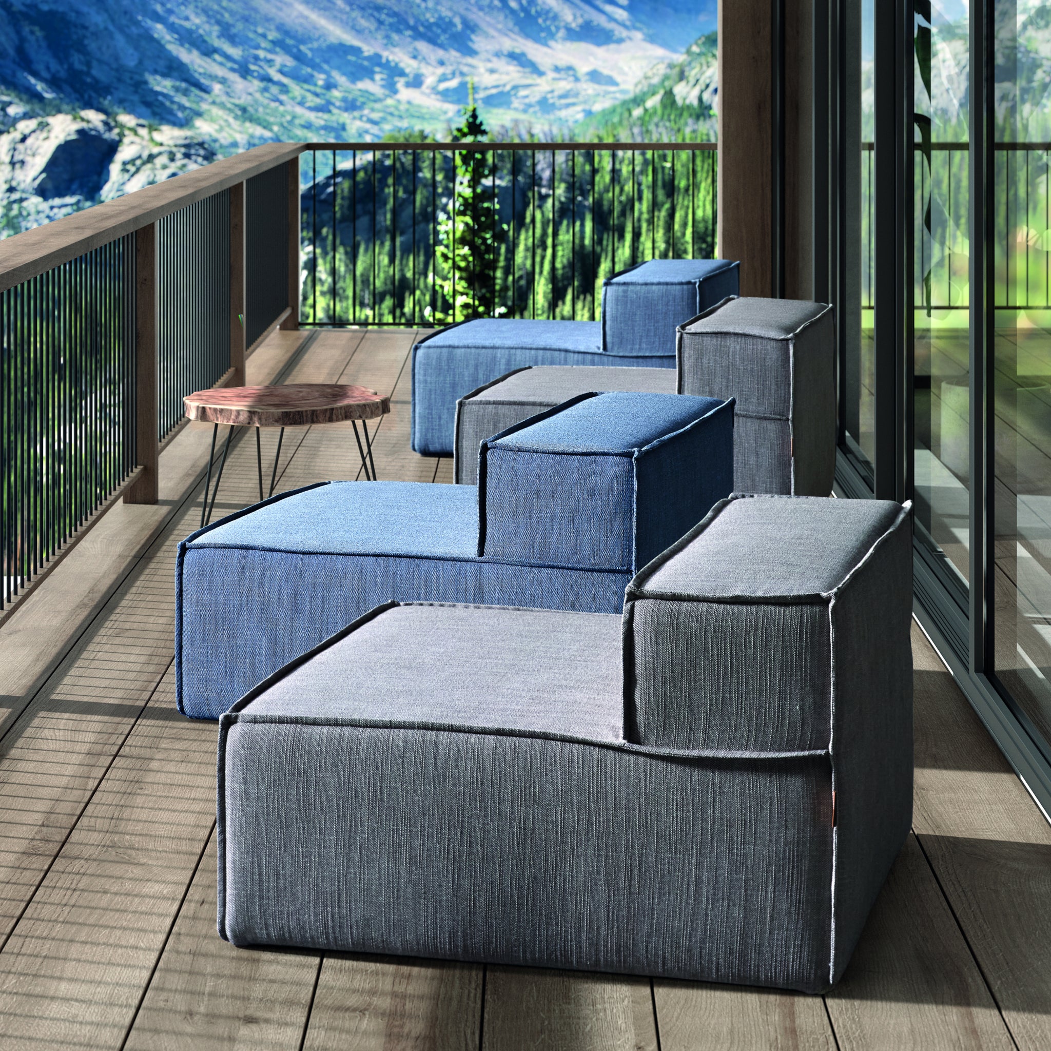 Isamu | Módulo Central para Sofá Modular