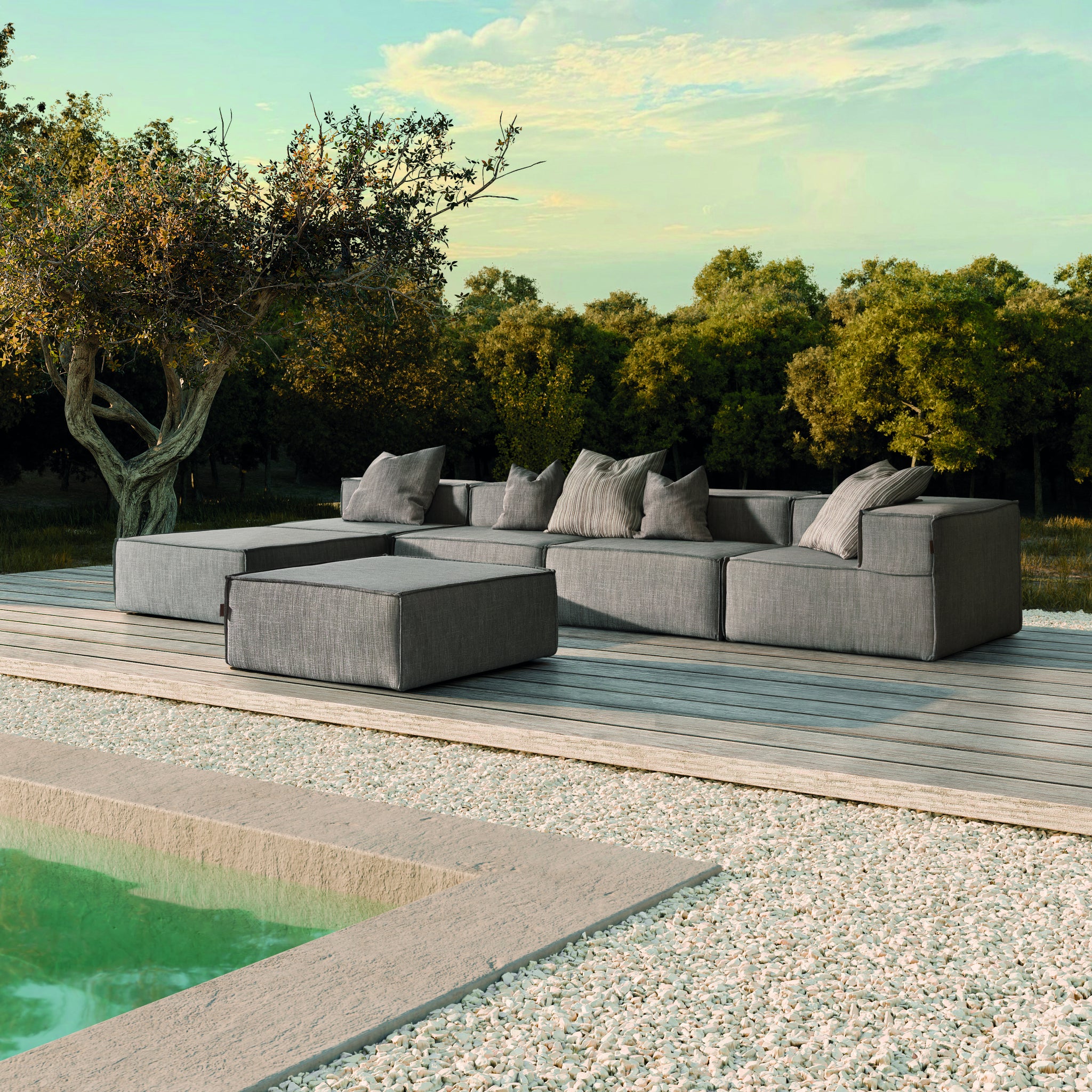 Isamu | Módulo Central para Sofá Modular