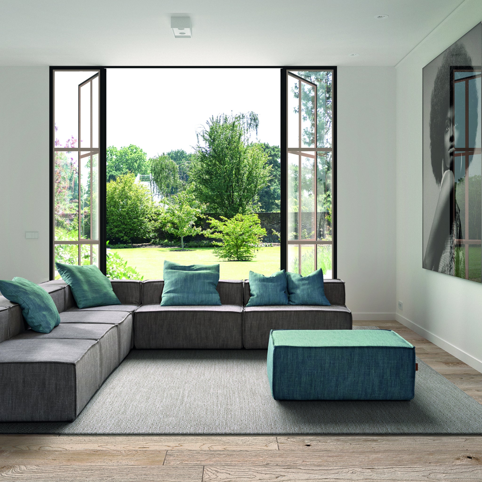 Isamu | Pouf 96 para Sofá Modular