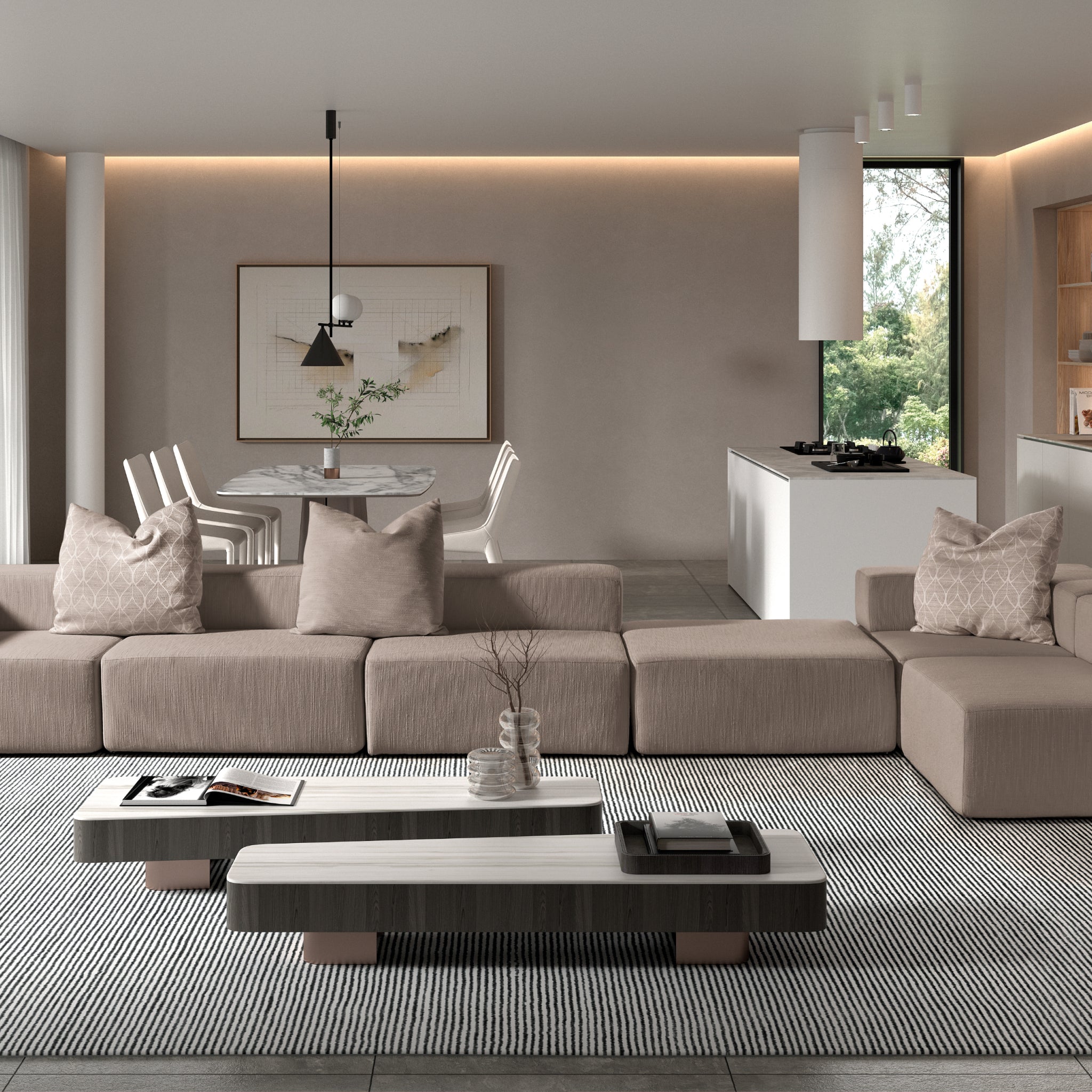 Ren'Ai | Módulo de Centro de Sofá Modular