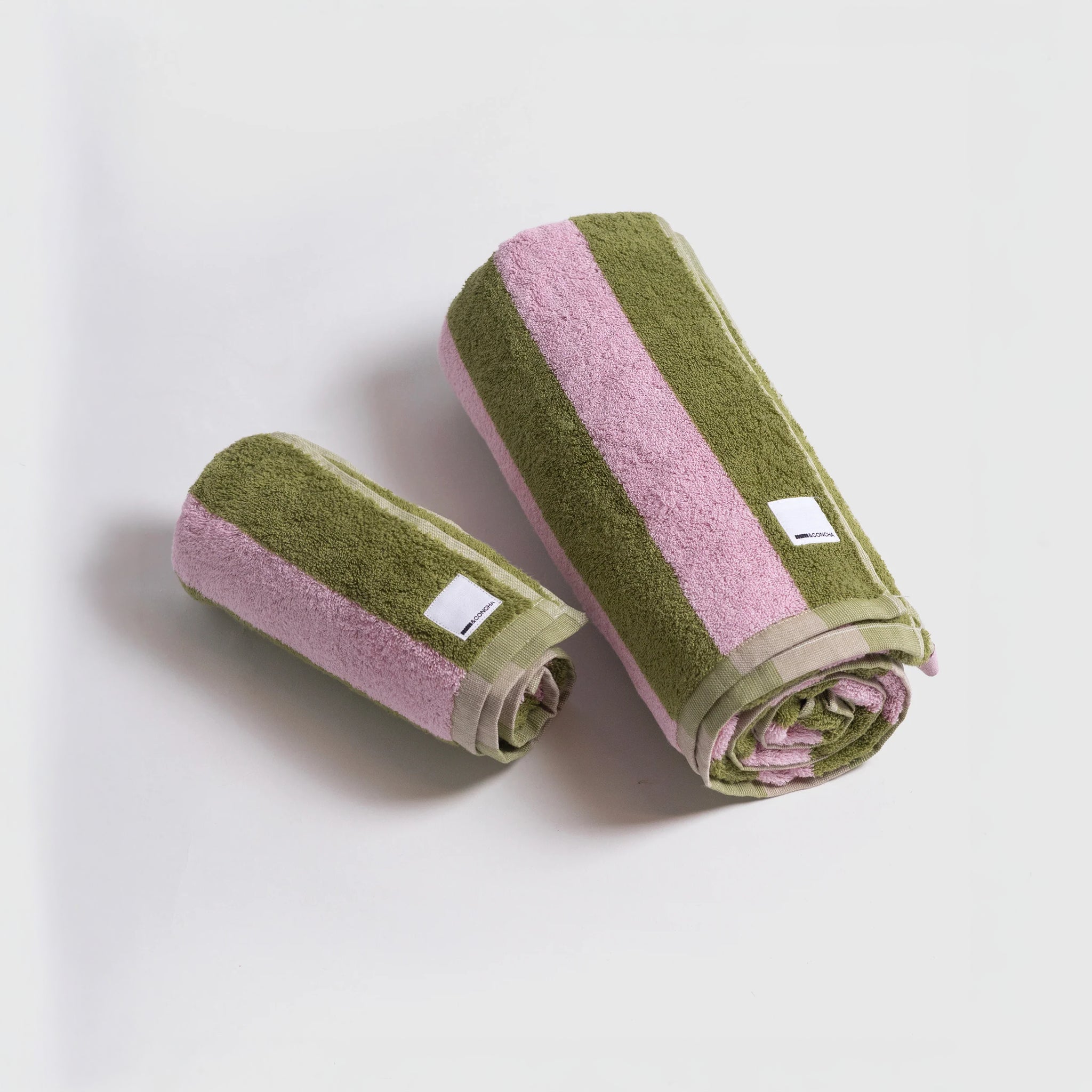 Toalha em Algodão Orgânico Riscas, 550g/m²