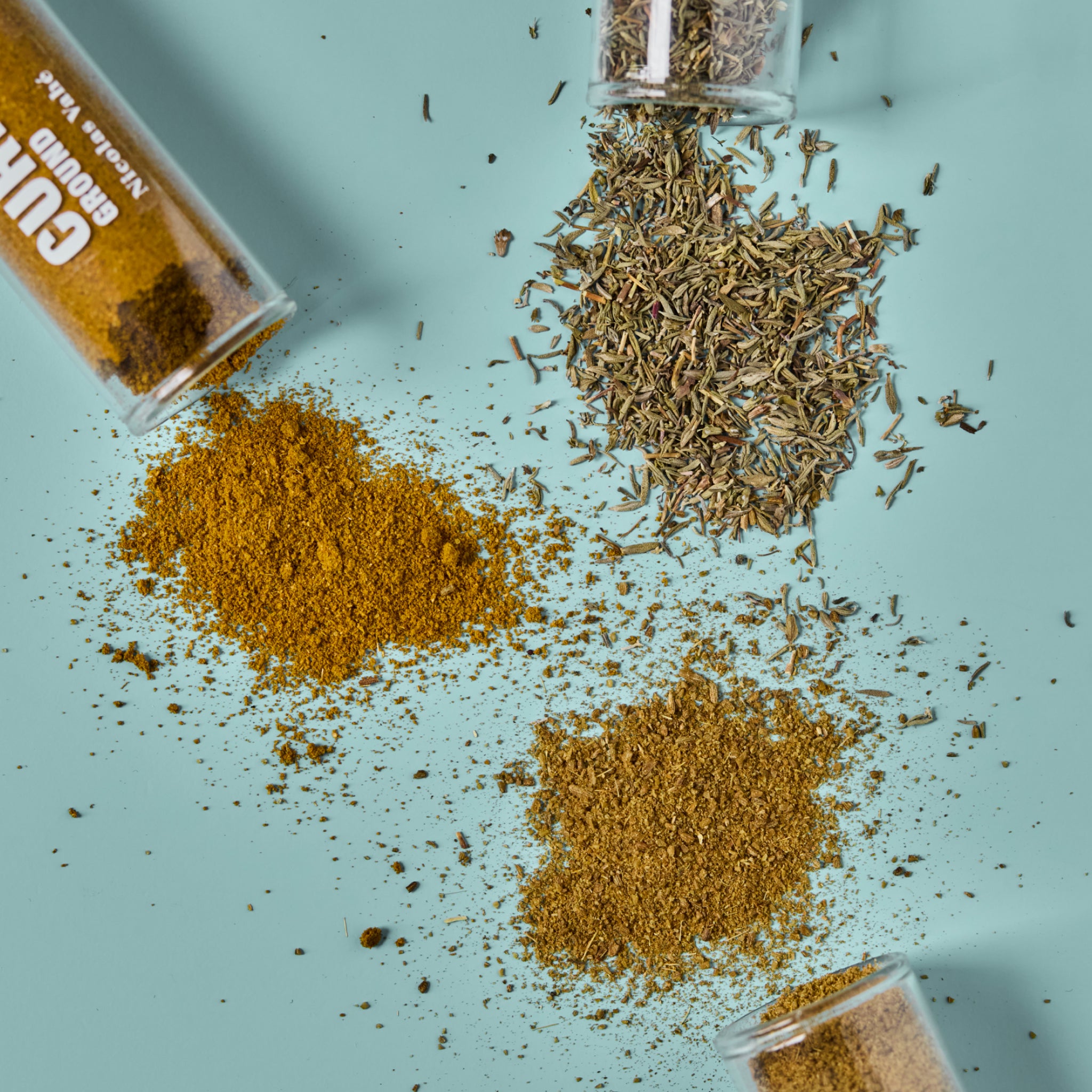 Conjunto de Especiarias Caril, Tomilho e Cominhos | 100 g