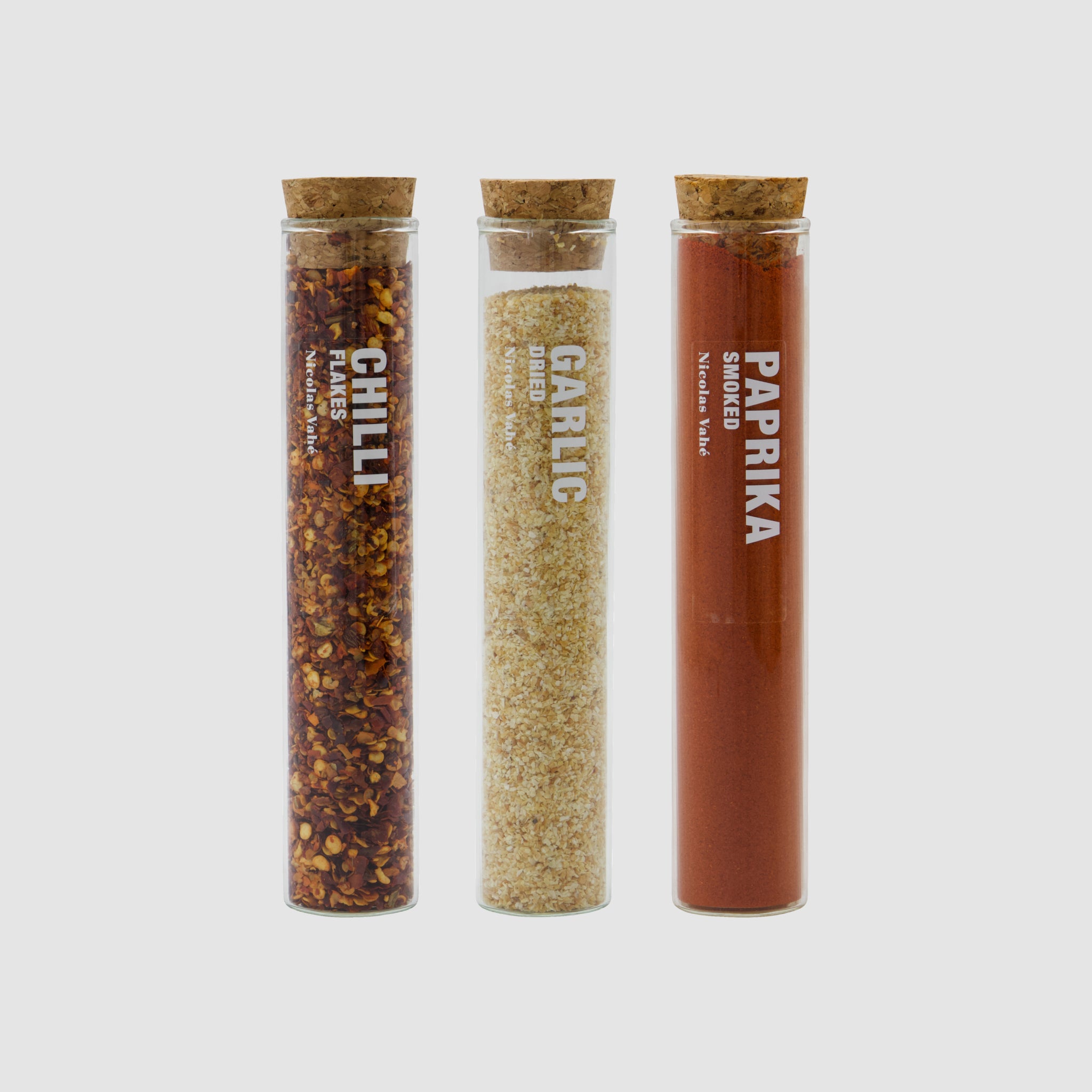 Conjunto de Especiarias Chili, Alho e Paprika Fumada | 165 g