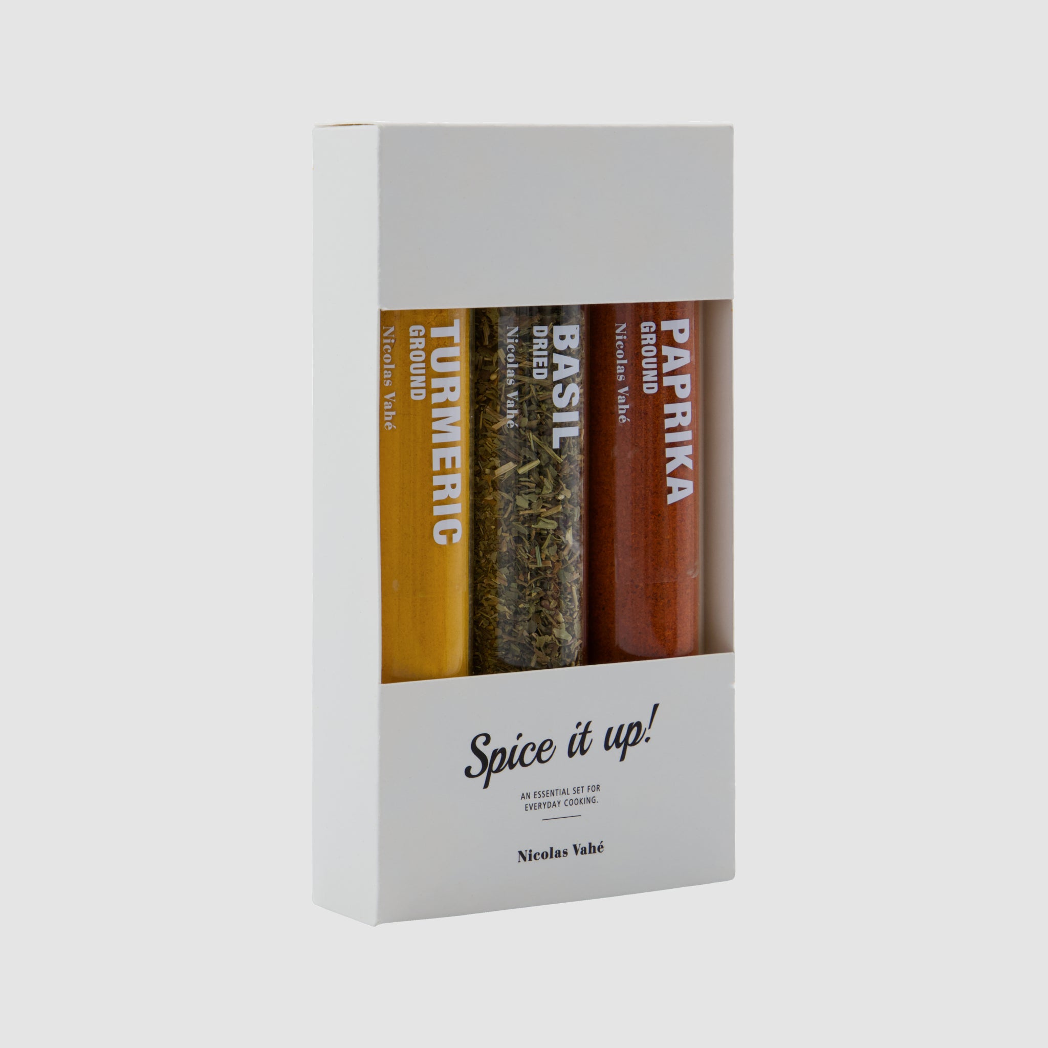 Conjunto de Especiarias Manjericão, Paprika Picante e Curcuma | 110 g