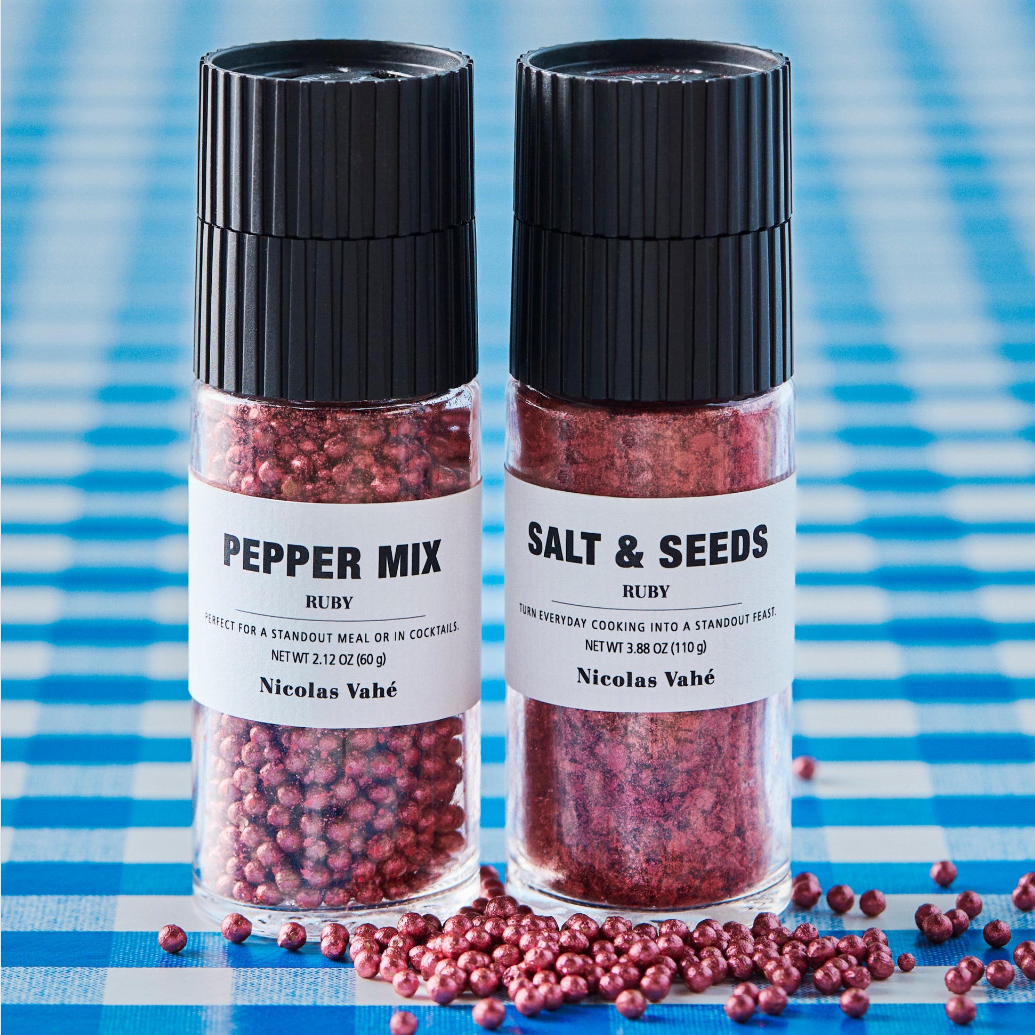 Ruby | Conjunto de Sal com Sementes e Pimenta | 170 g