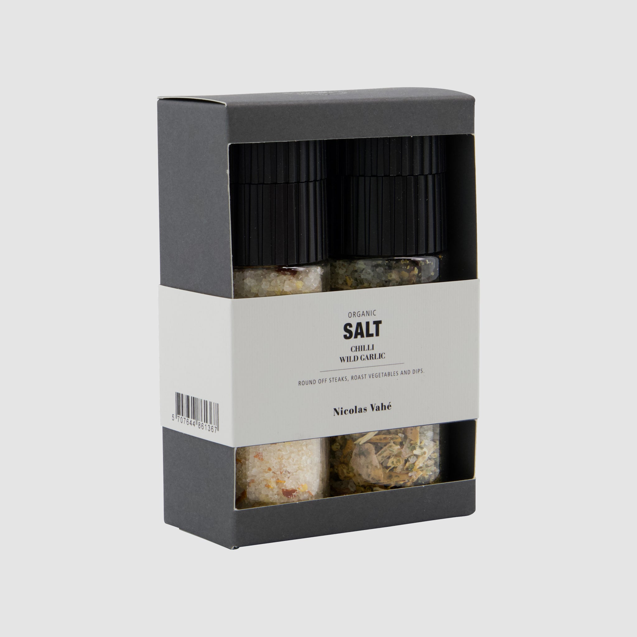 Conjunto de Sal com Chili e Sal com Alho Selvagem Biológicos | 200 g