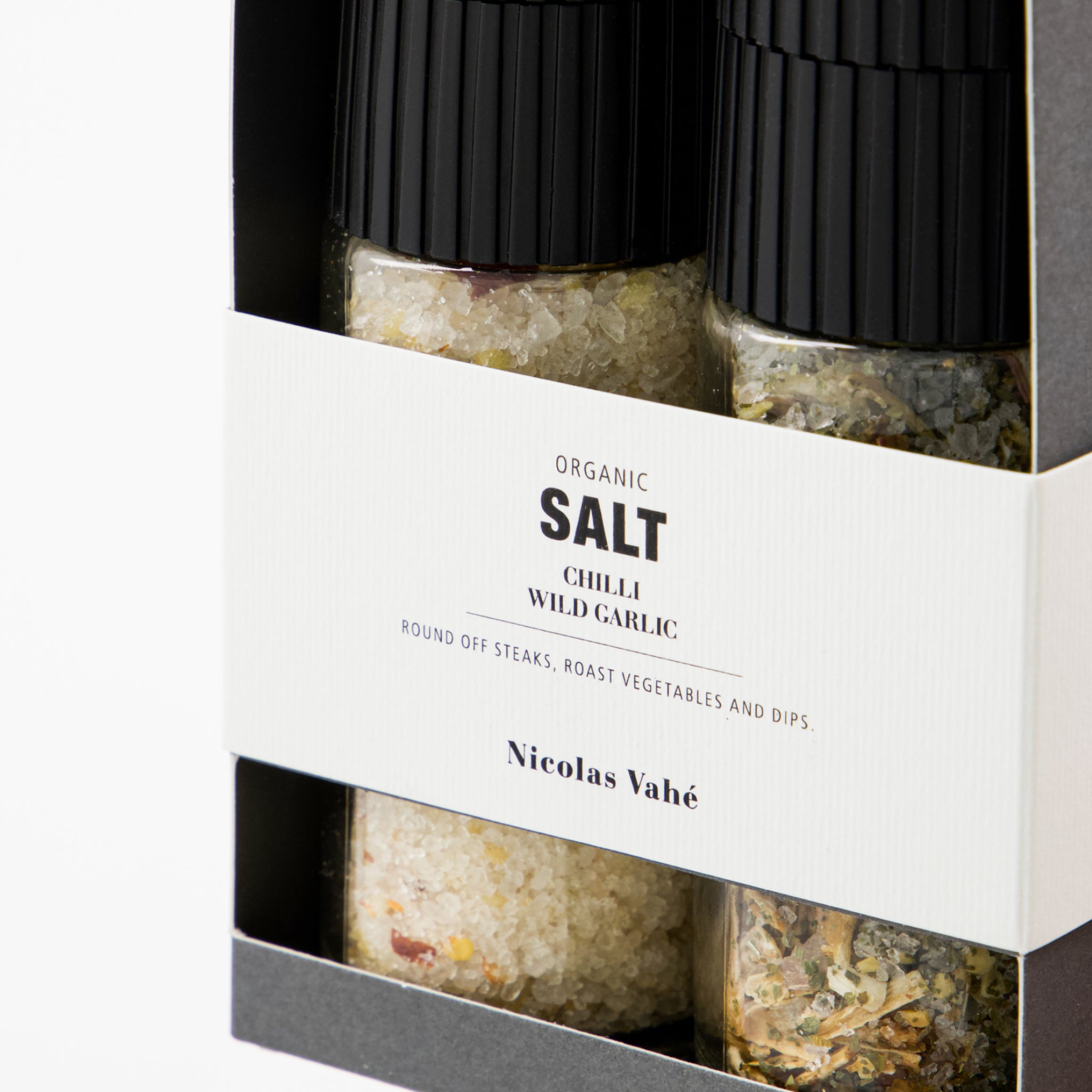 Conjunto de Sal com Chili e Sal com Alho Selvagem Biológicos | 200 g