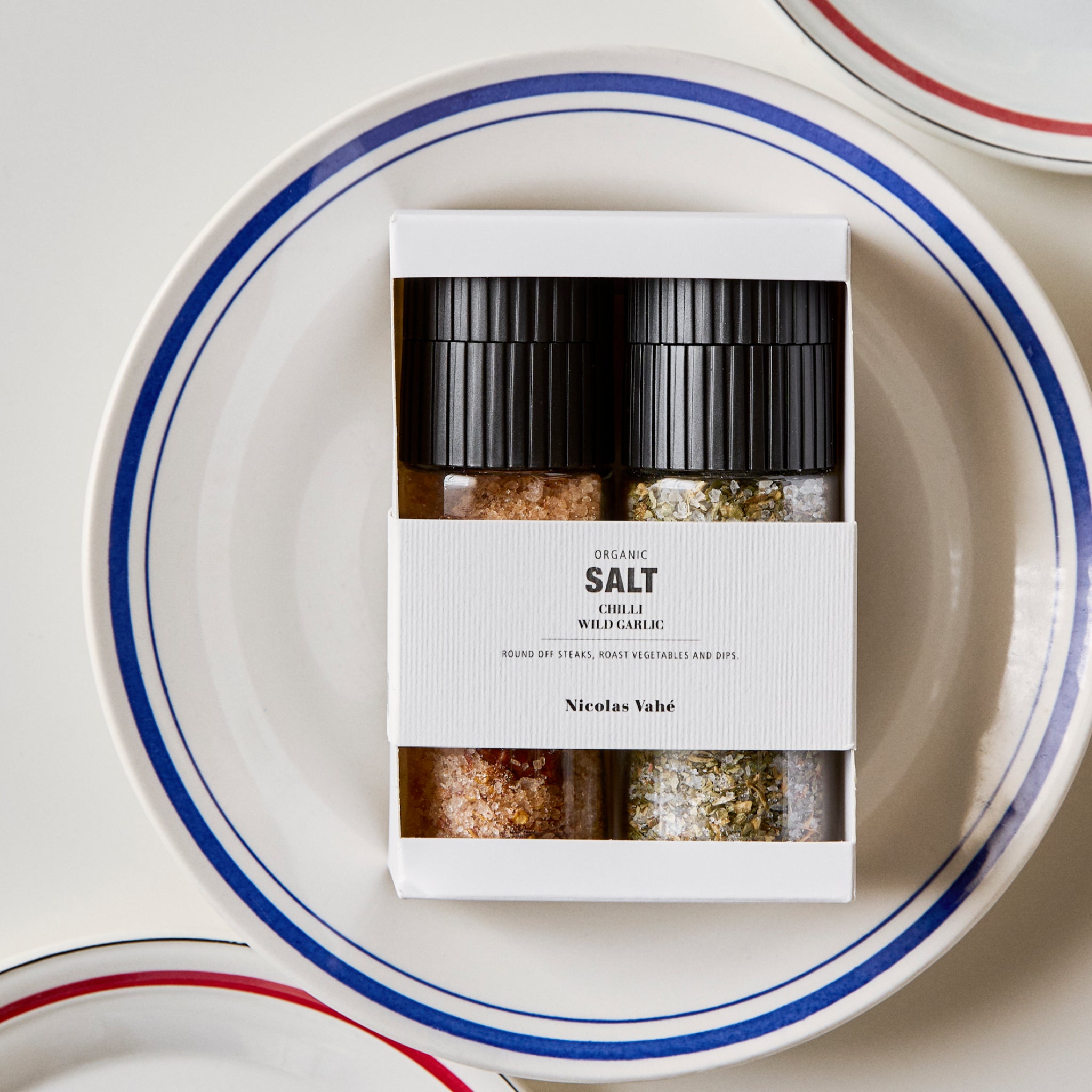 Conjunto de Sal com Chili e Sal com Alho Selvagem Biológicos | 200 g