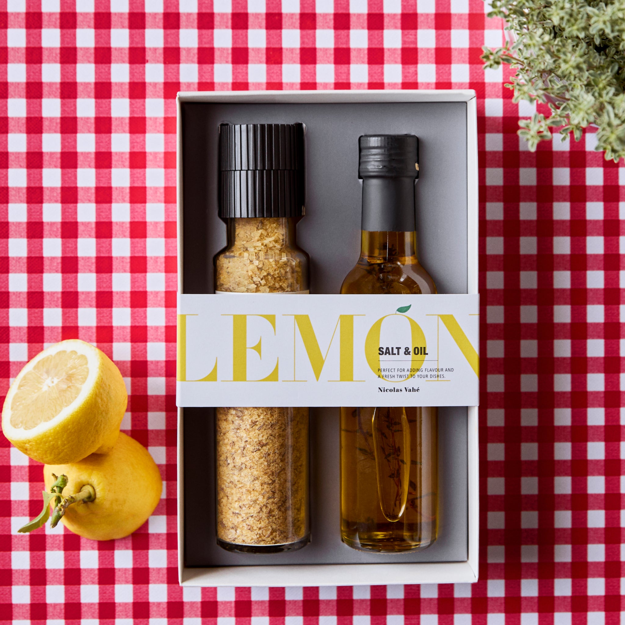 Lemon | Conjunto de Sal e Óleo com Limão e Tomilho