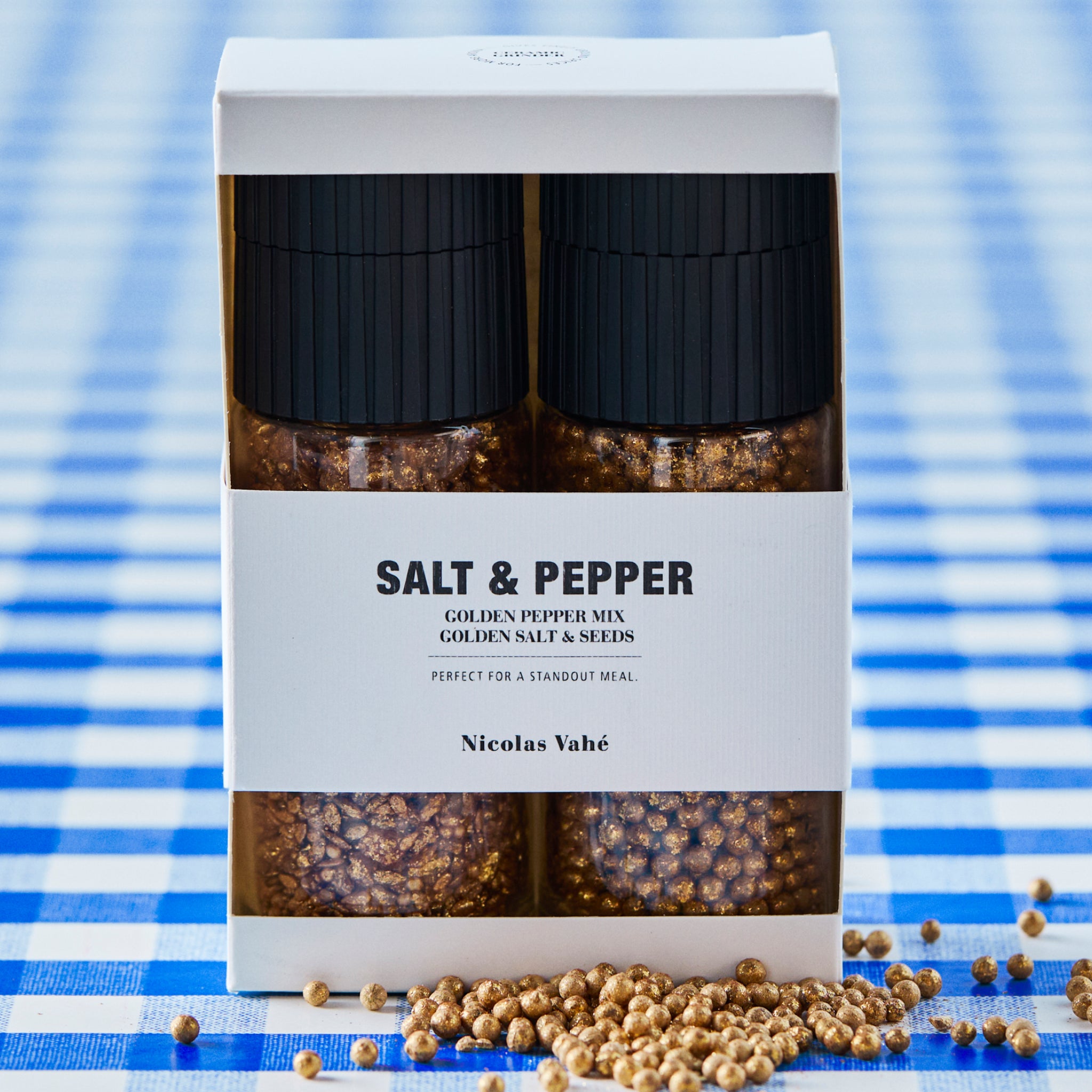 Golden | Conjunto de Sal com Sementes e Pimenta