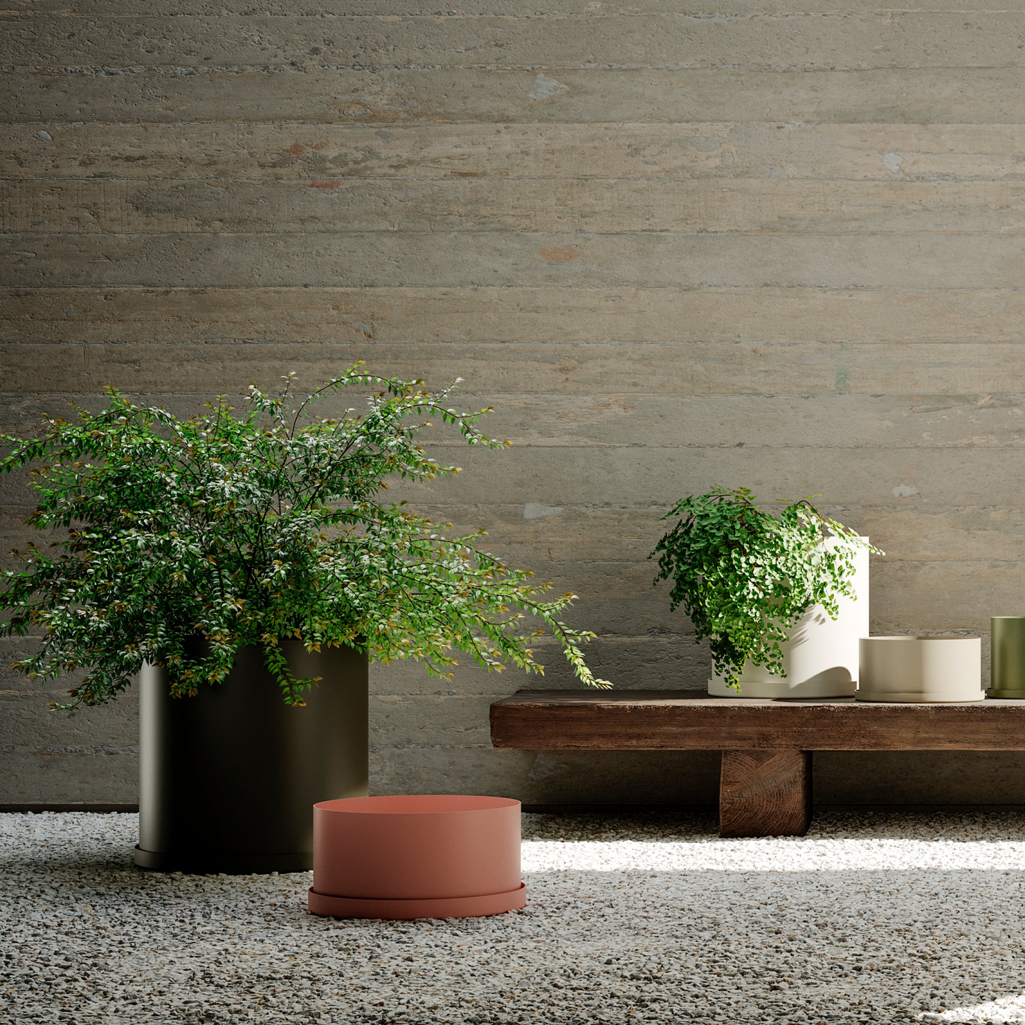 Hi Pots | Tall round aluminium pot