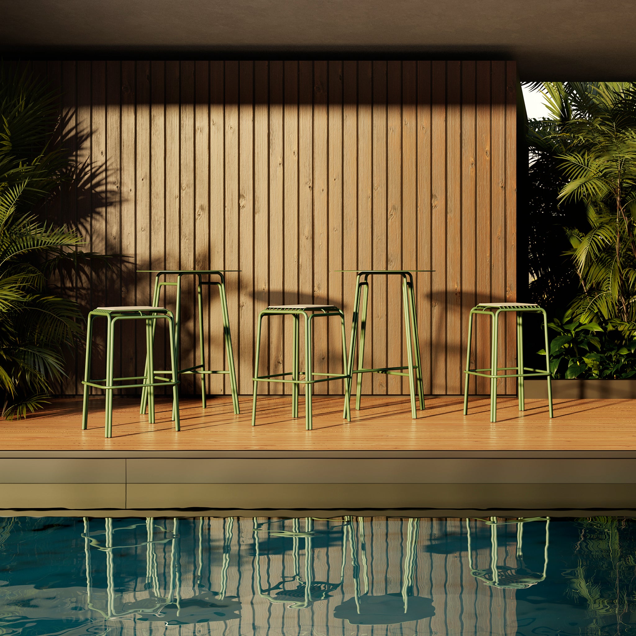 Nº12 | Mesa alta de exterior em alumínio