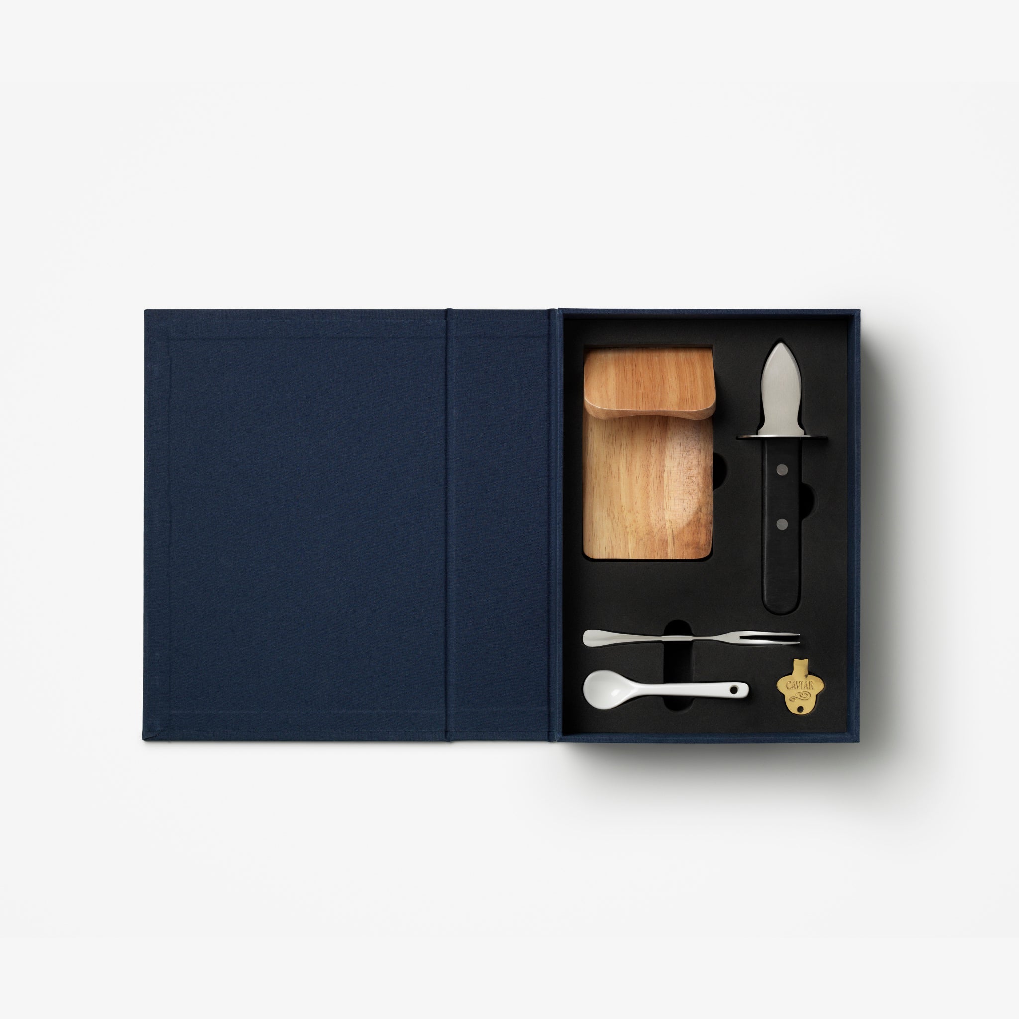 Conjunto de Utensílios para Ostras e Caviar