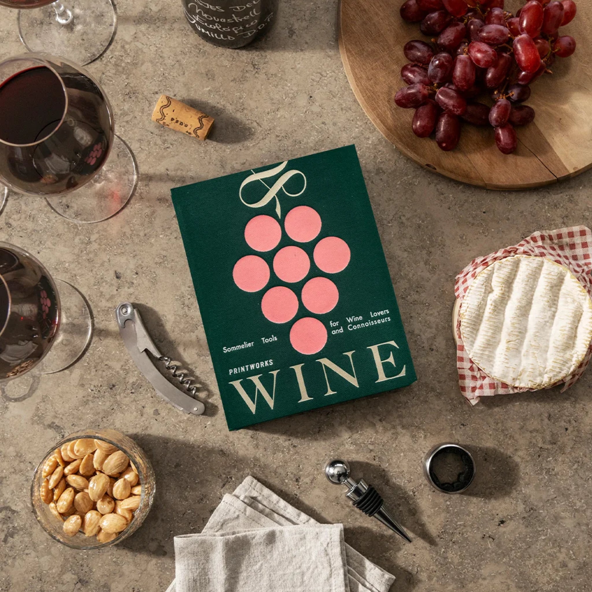 Conjunto de 4 Utensílios para Vinho