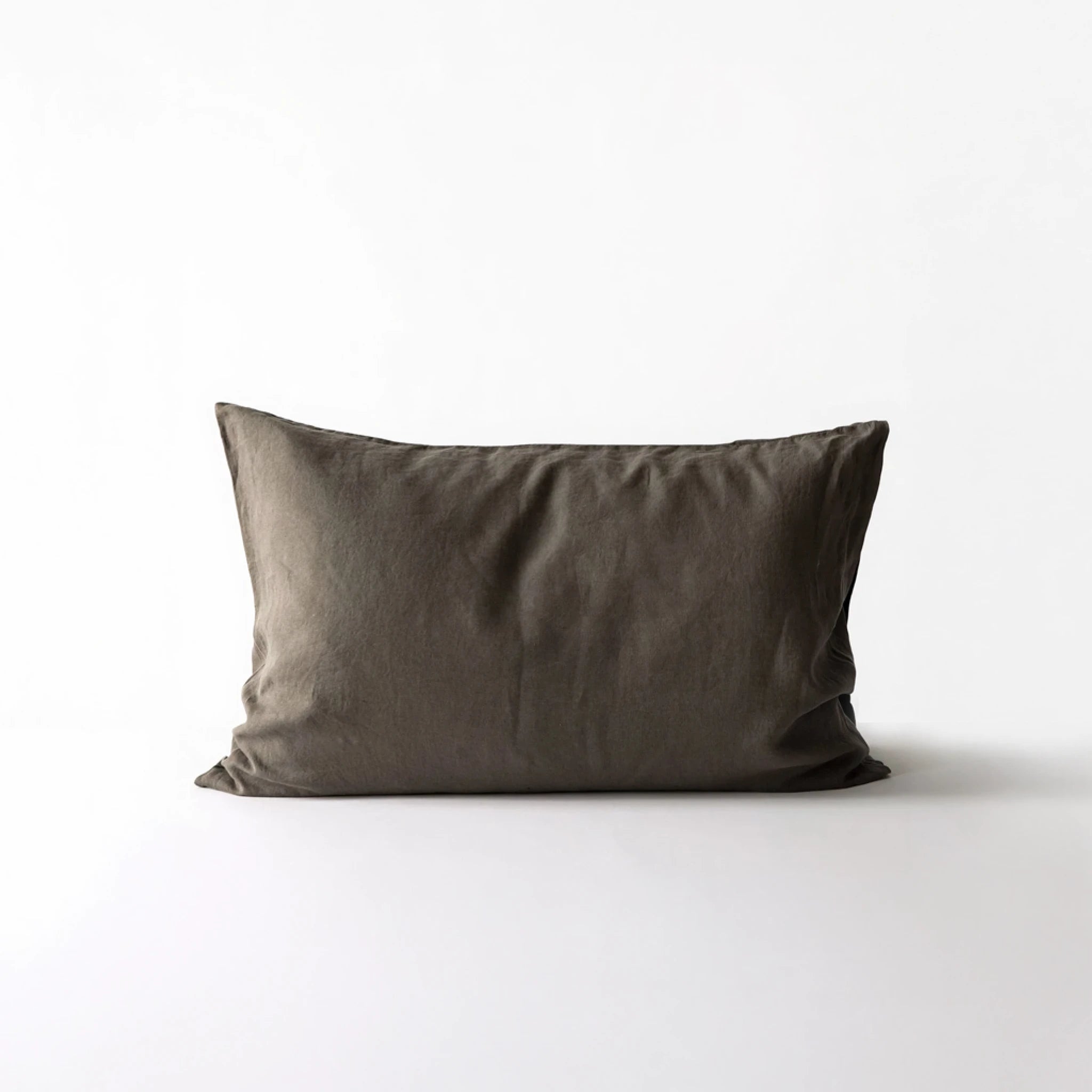 Linen | Fronha de Almofada em Linho Taupe Brown