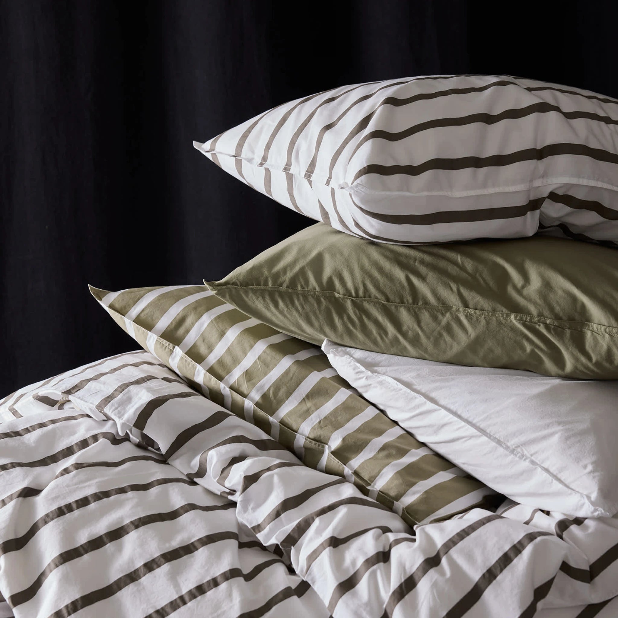 Cotton Stripe | Fronha de Almofada em Algodão Orgânico às Riscas